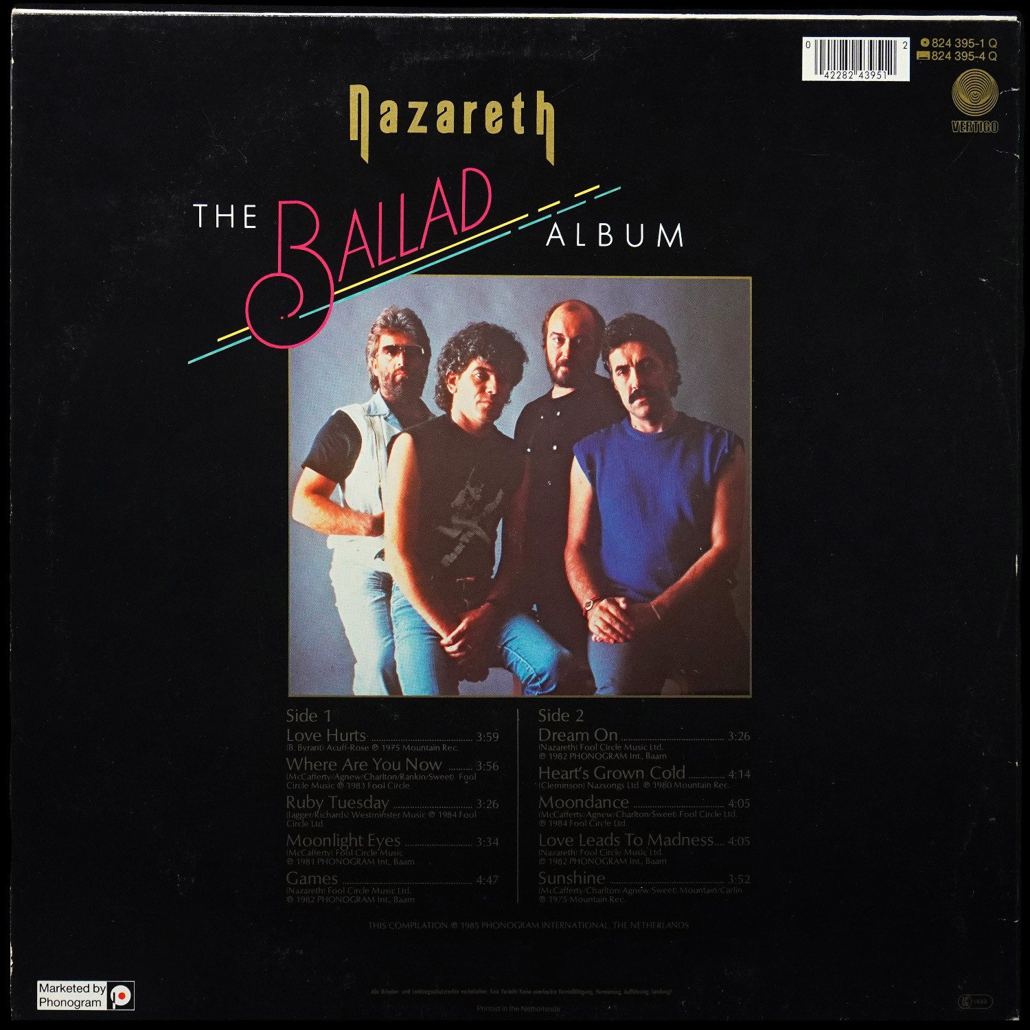 LP Nazareth — Ballad Album фото 2