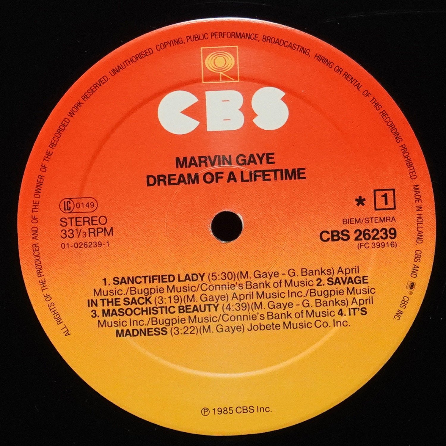 LP Marvin Gaye — Dream Of A Lifetime фото 3