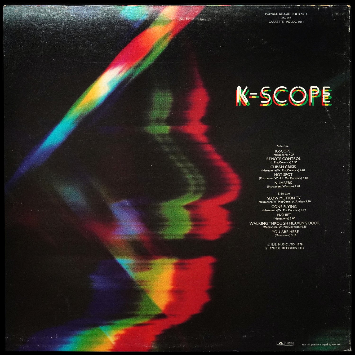 LP Phil Manzanera — K-Scope фото 2