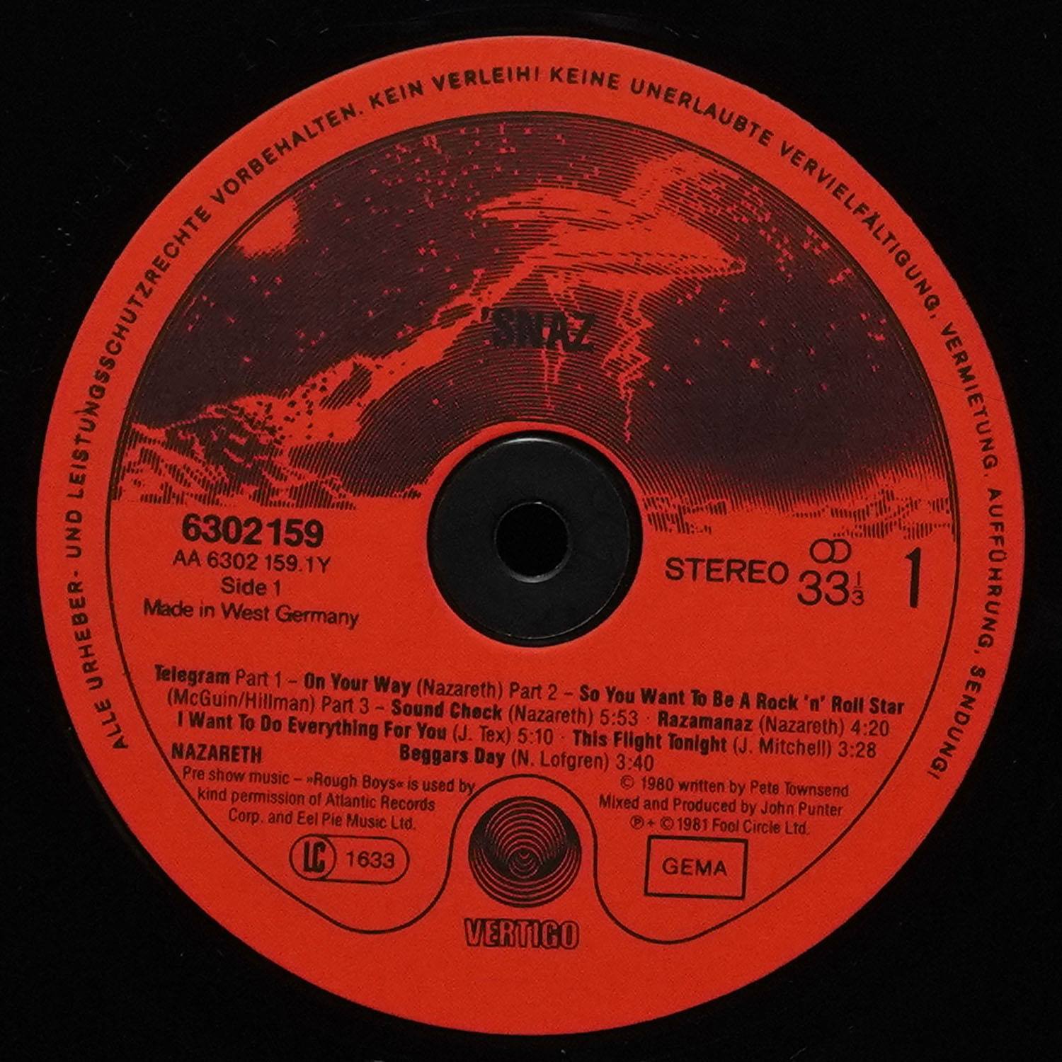 LP Nazareth — 'Snaz (2LP) фото 3