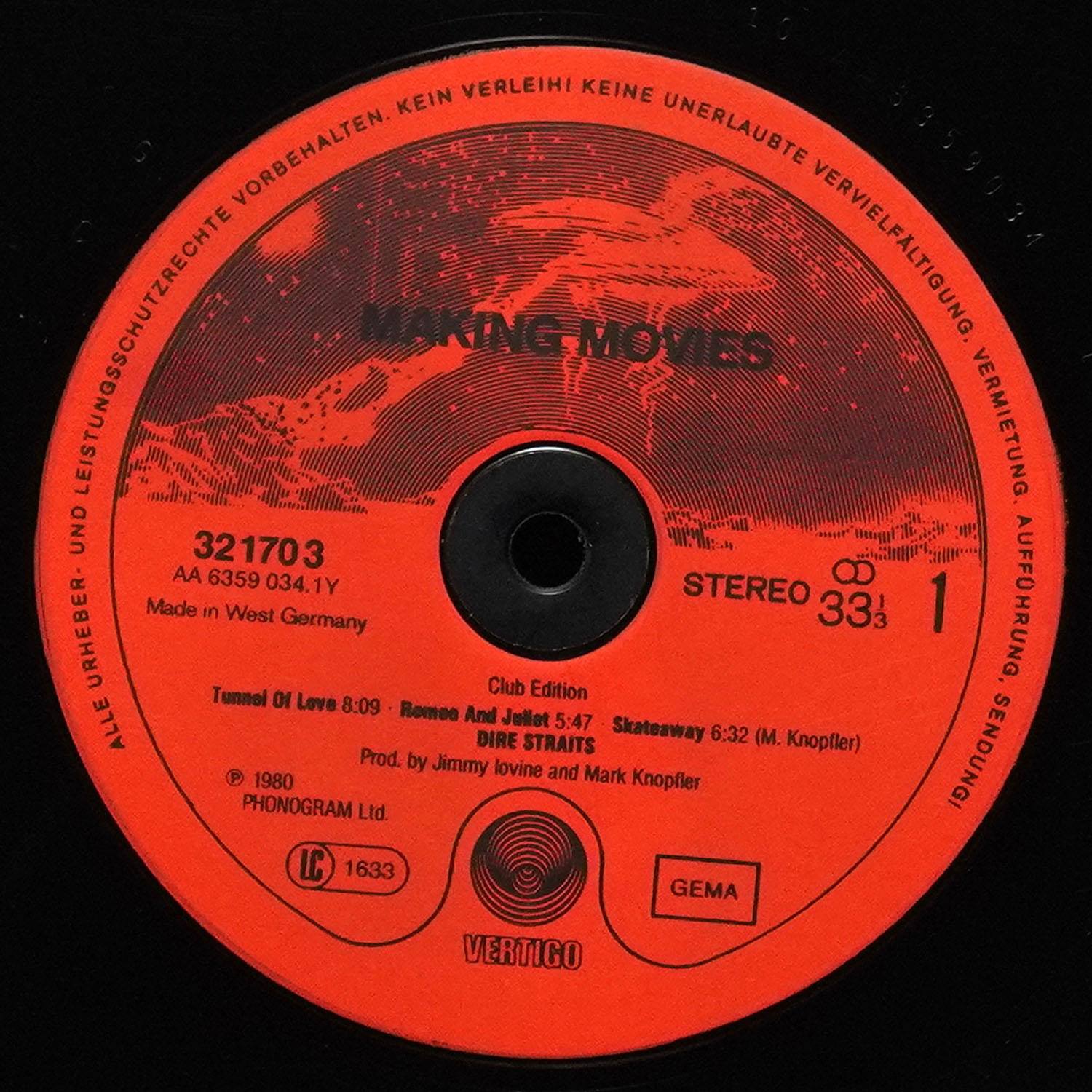 LP Dire Straits — Making Movies (клубное издание) фото 3