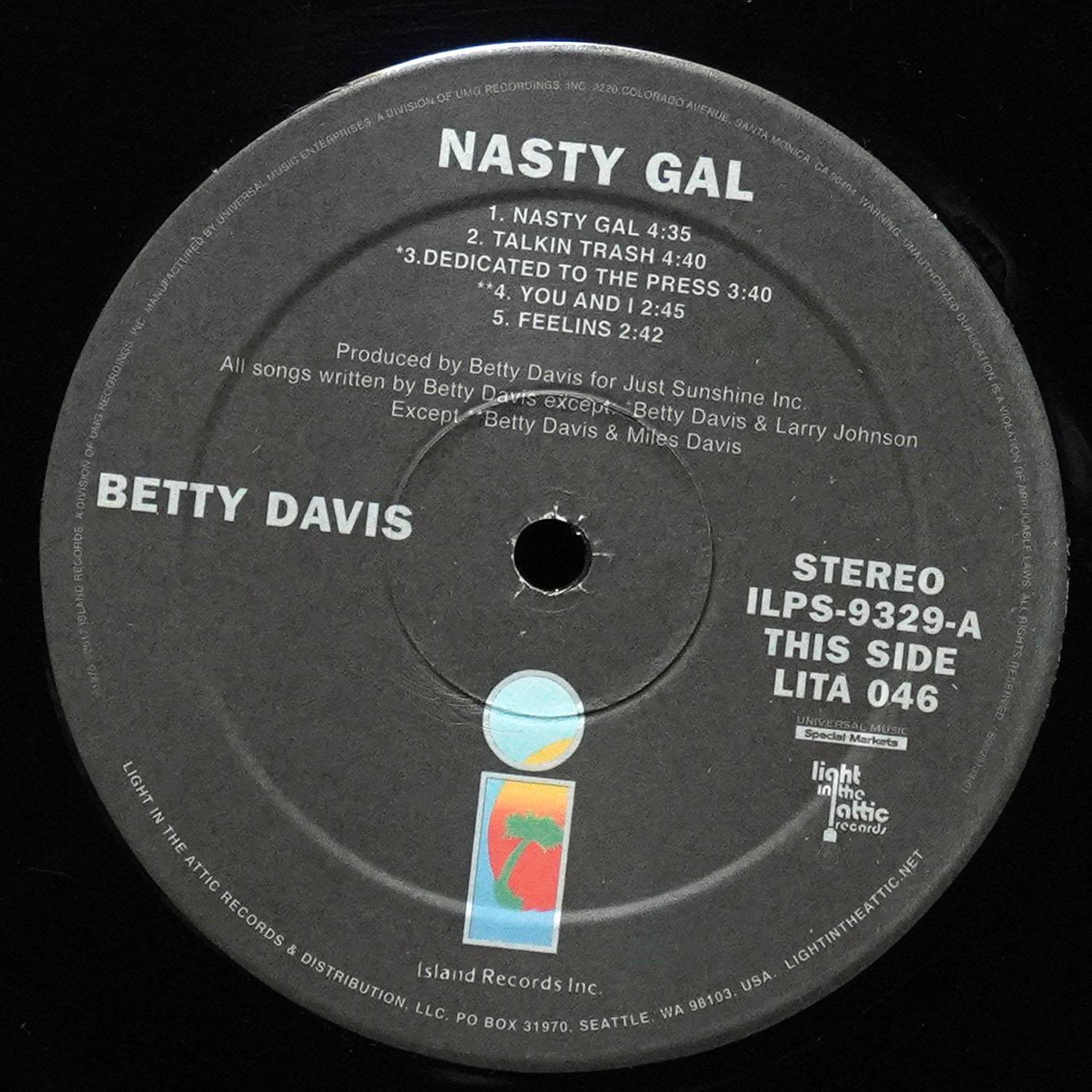 LP Betty Davis — Nasty Gal (+ буклет) фото 3