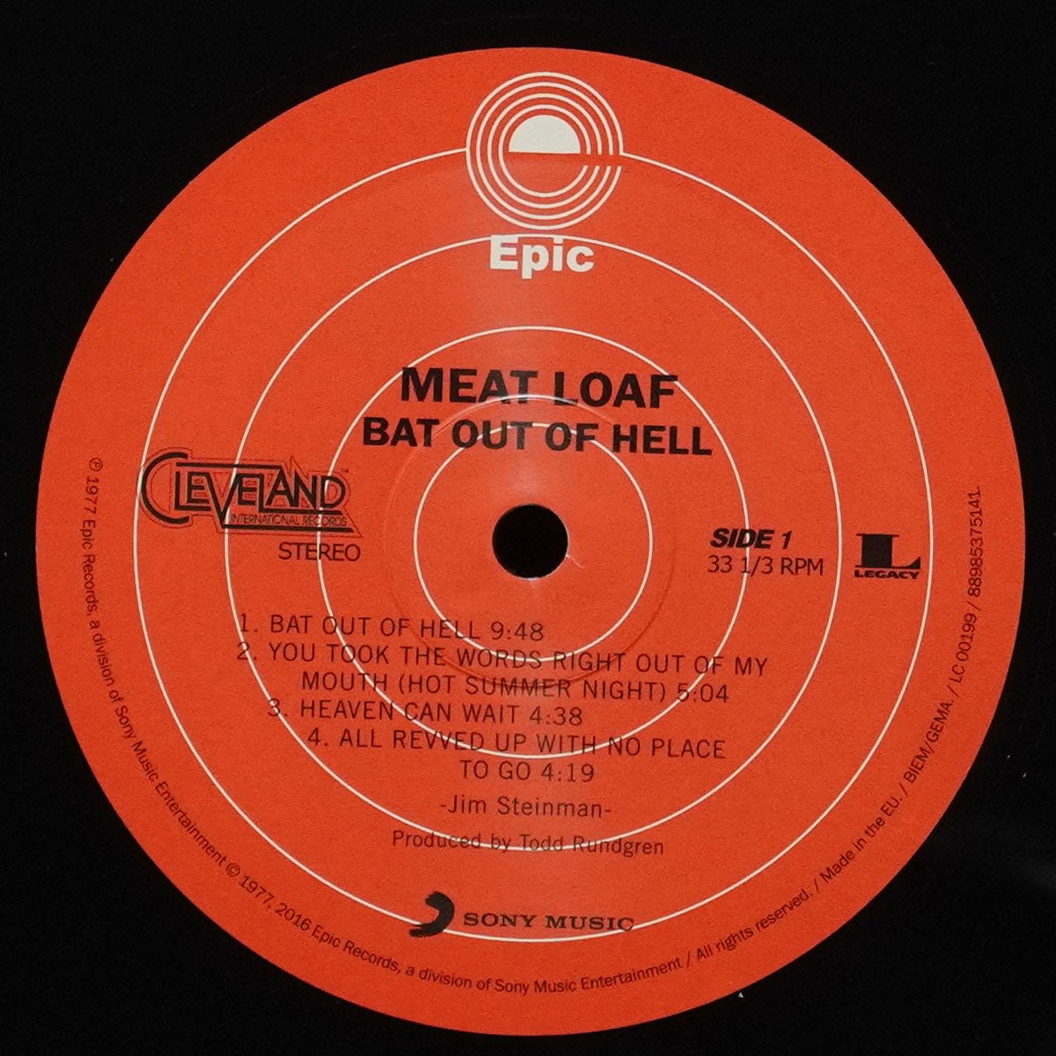 LP Meat Loaf — Bat Out Of Hell фото 3