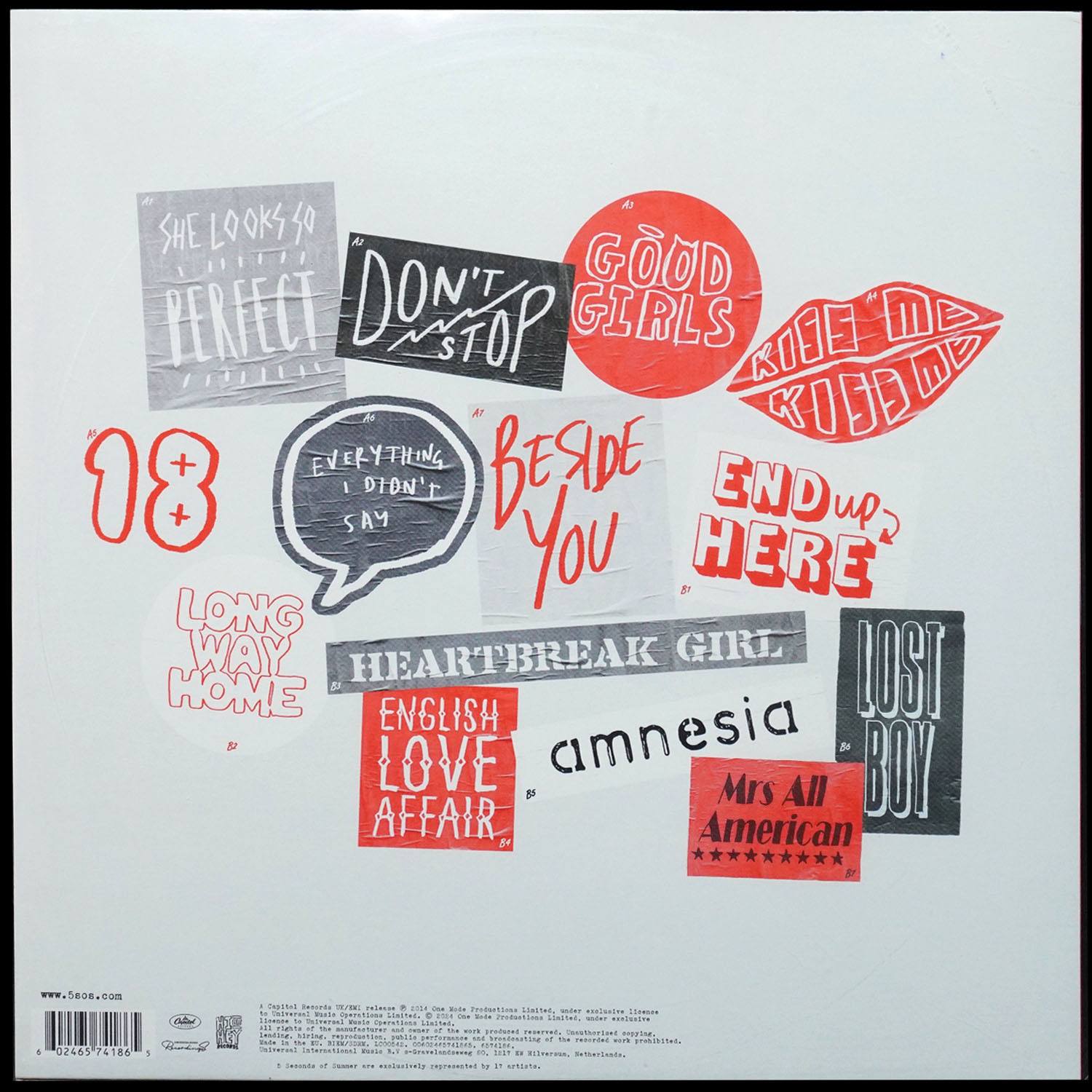 LP 5 Seconds Of Summer — 5 Seconds Of Summer (цветной винил) фото 2