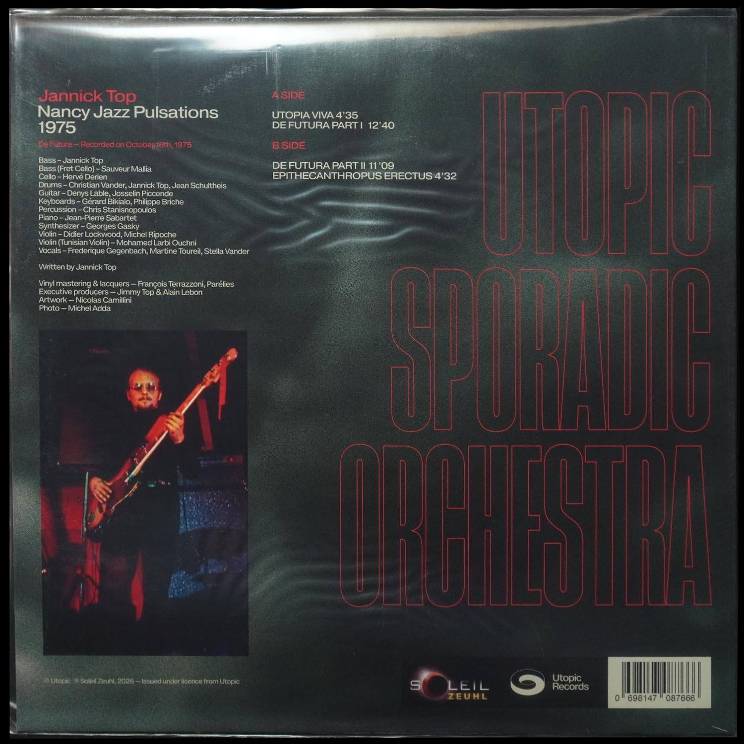 LP Utopic Sporadic Orchestra — Nancy Jazz Pulsations 1975 фото 2