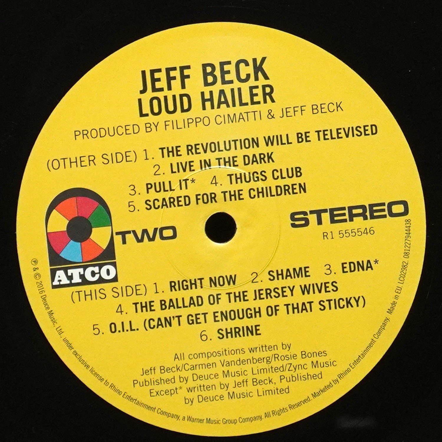 LP Jeff Beck — Loud Hailer фото 4