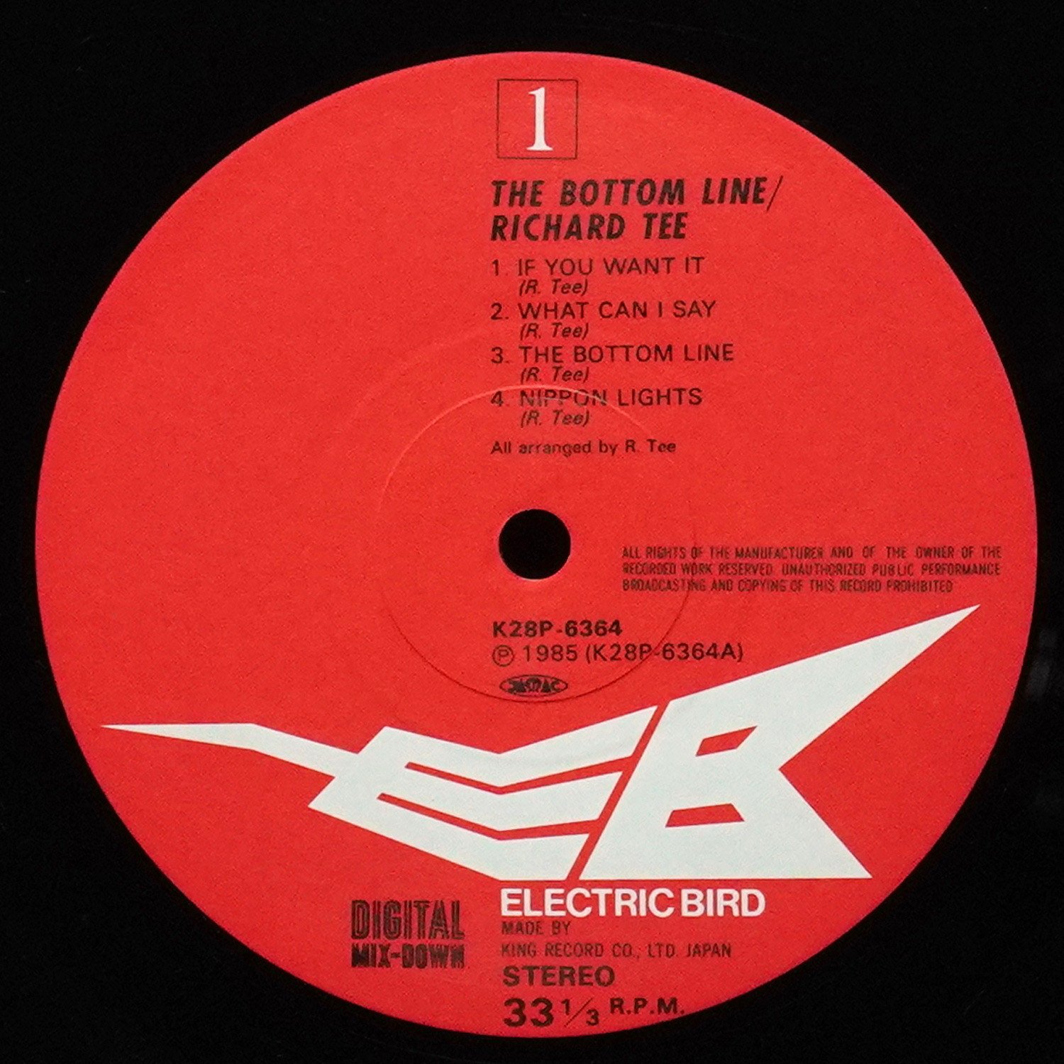 LP Richard Tee — Bottom Line фото 3