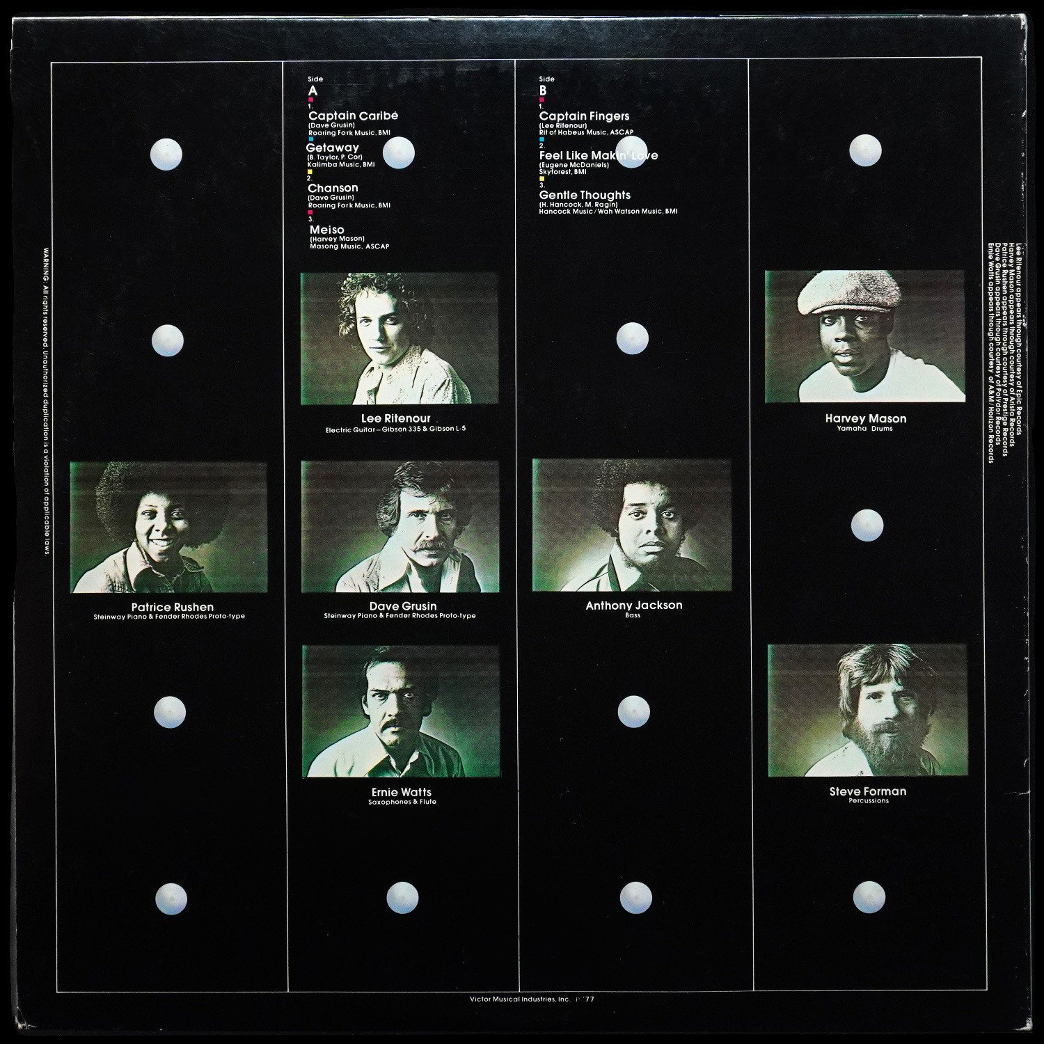 LP Lee Ritenour — Lee Ritenour & His Gentle Thoughts (+ obi) фото 2
