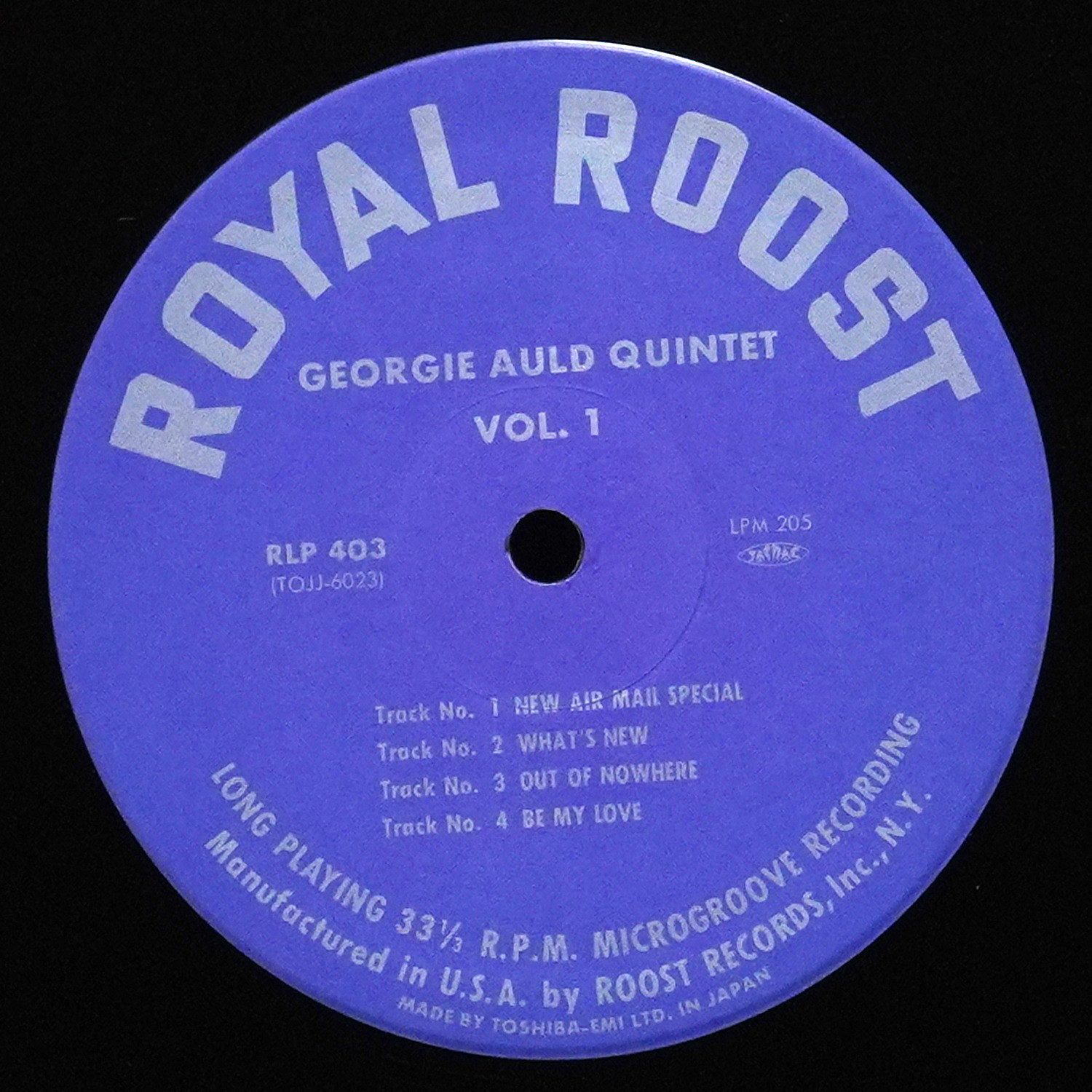 LP Georgie Auld Quintet — Georgie Auld Quintet Vol.1 (+ obi) фото 3
