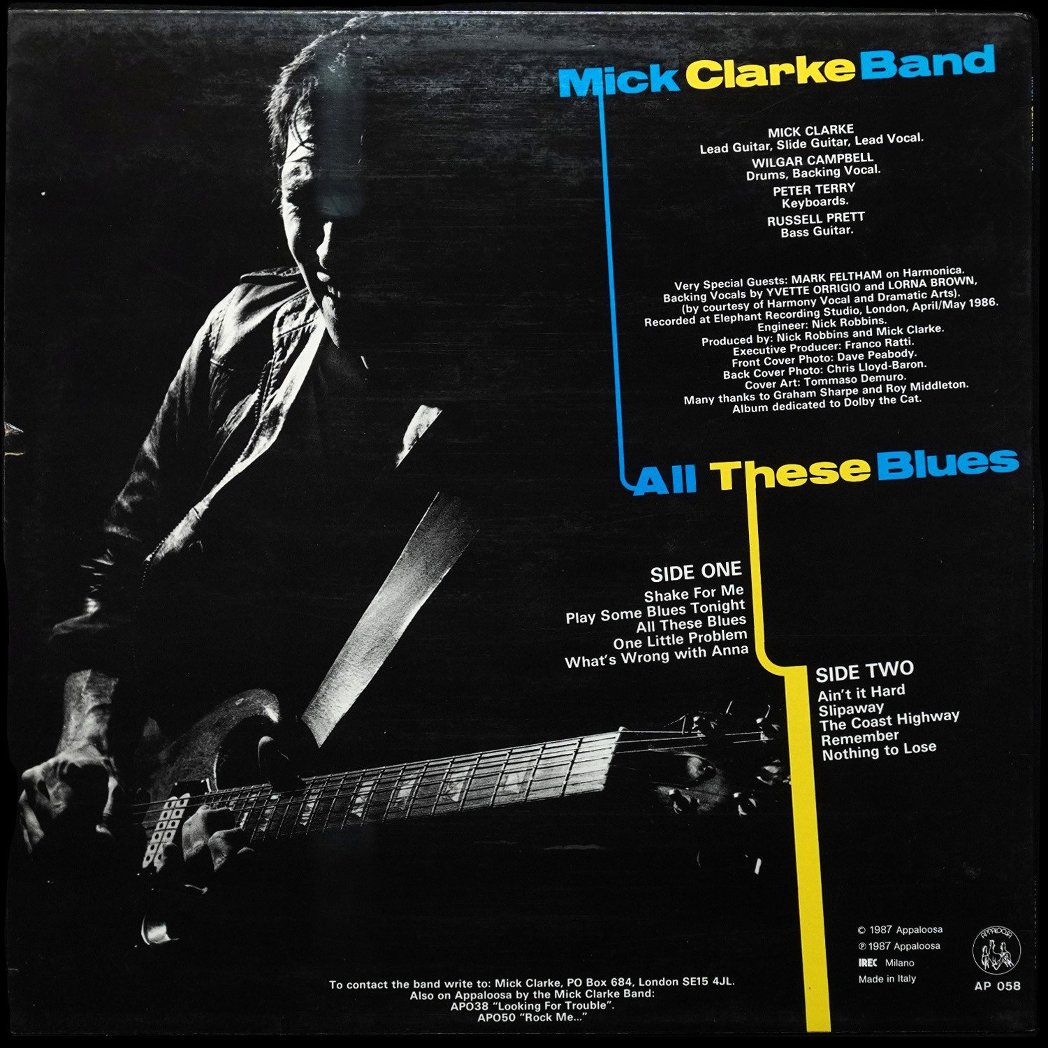 LP Mick Clarke Band — All These Blues фото 2