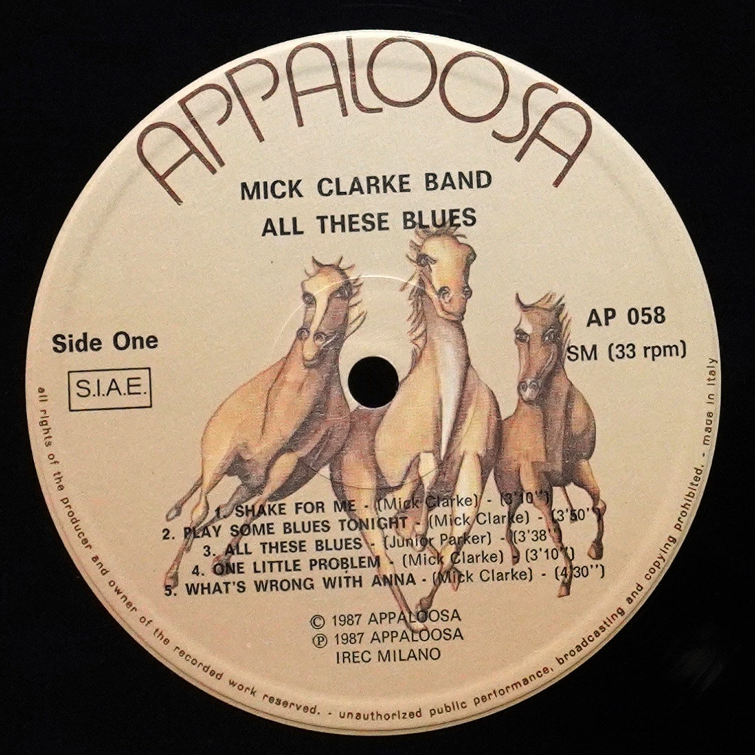LP Mick Clarke Band — All These Blues фото 3