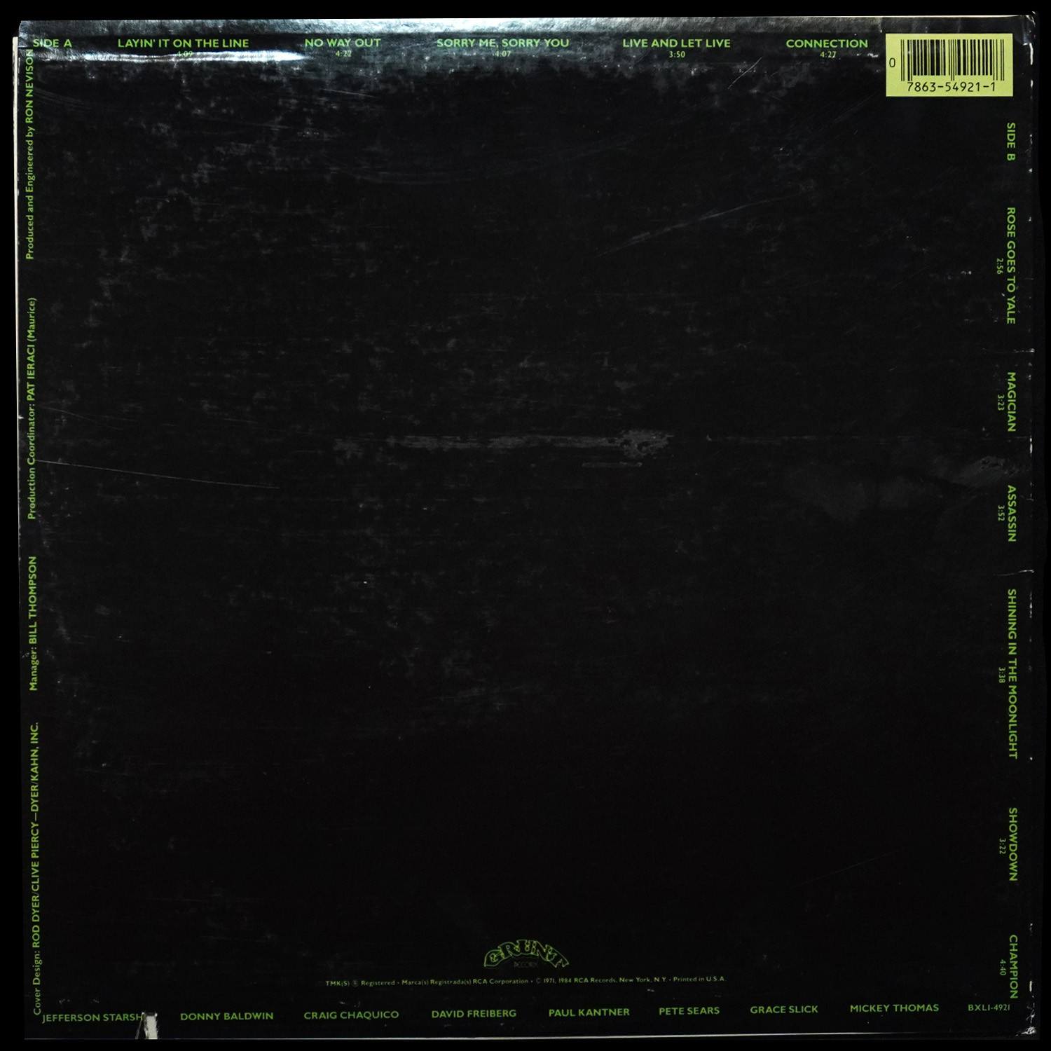 LP Jefferson Starship — Nuclear Furniture фото 2