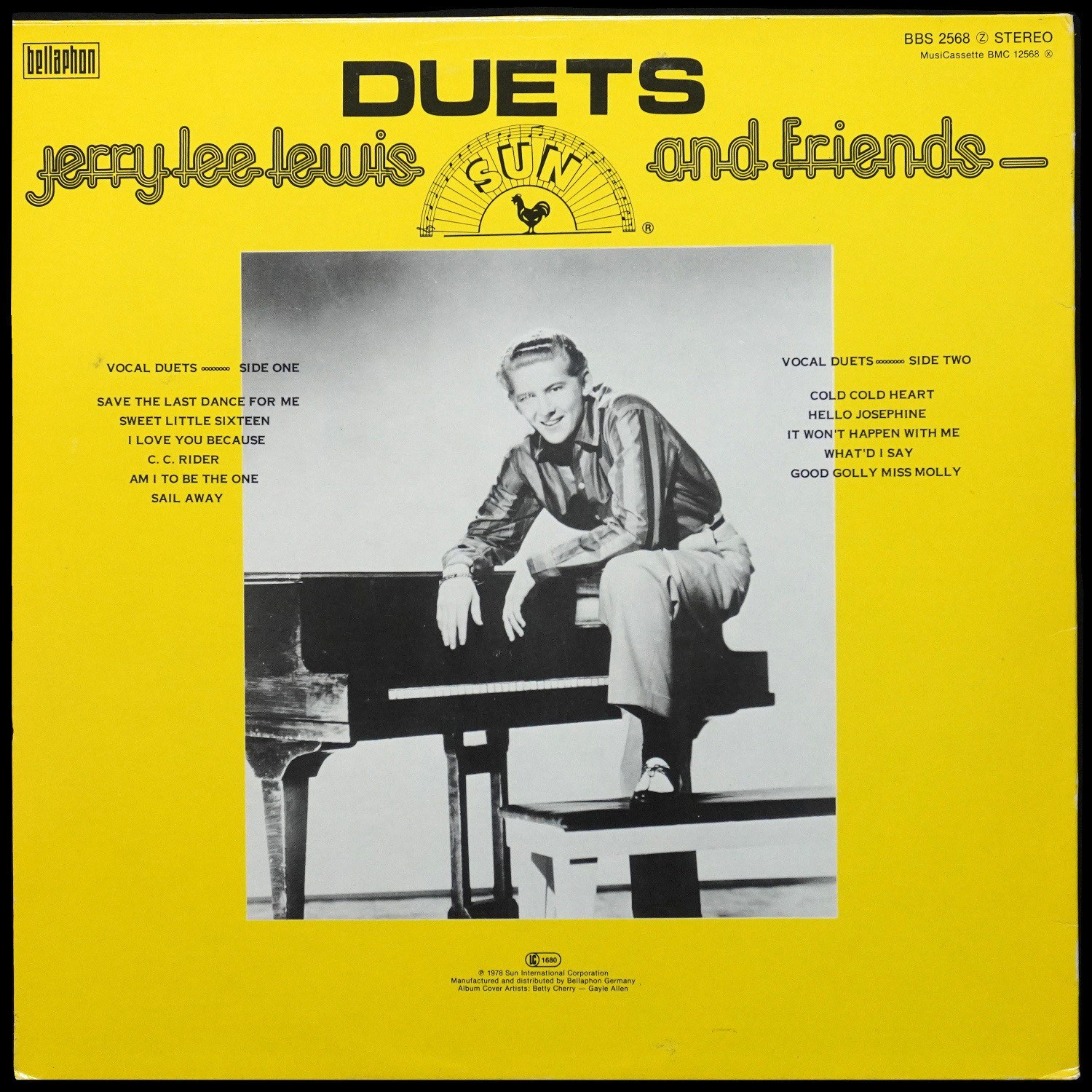 LP Jerry Lee Lewis And Friends — Duets (цветной винил) фото 2