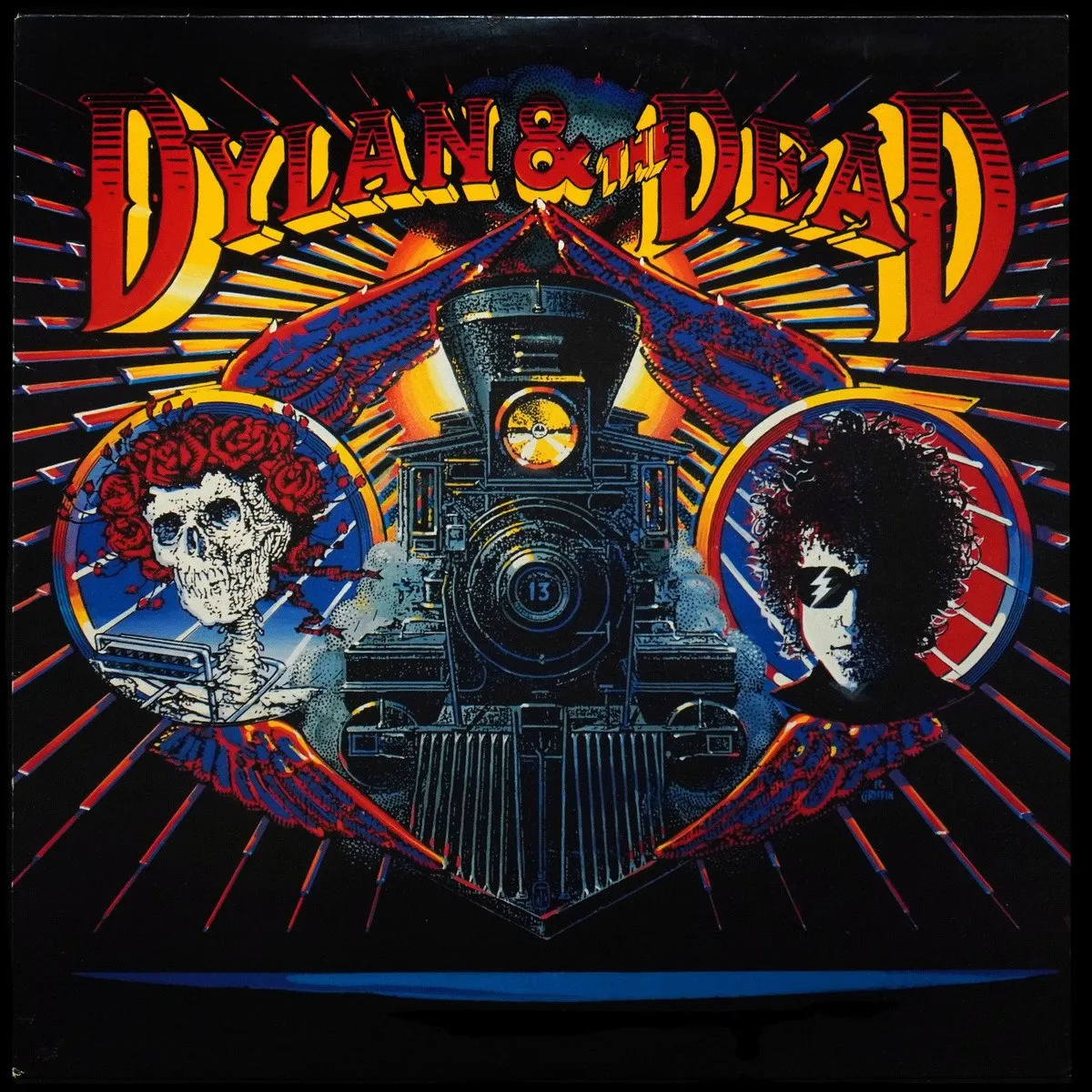 LP Bob Dylan — Dylan & The Dead фото