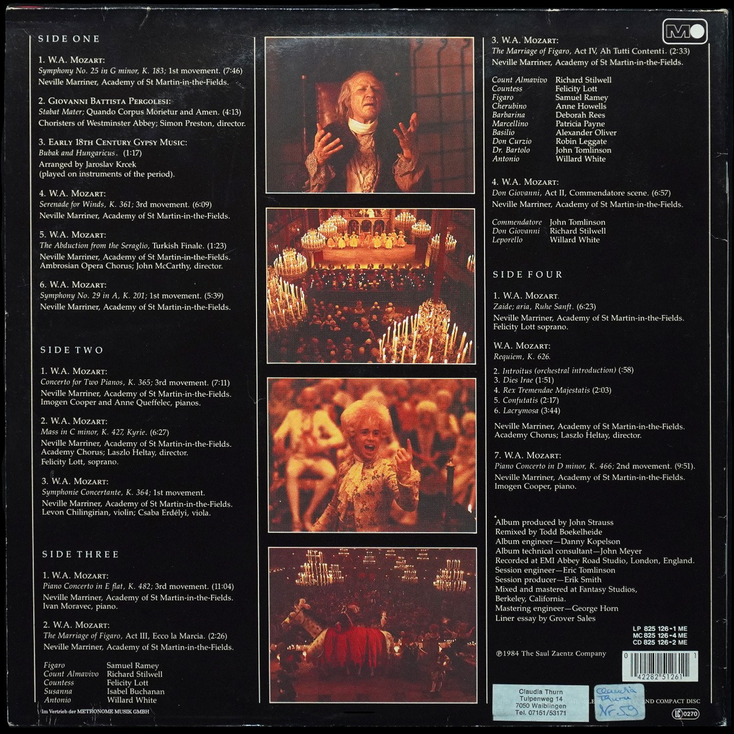 LP Neville Marriner — Amadeus (Original Soundtrack Recording) (2LP,  + буклет) фото 2