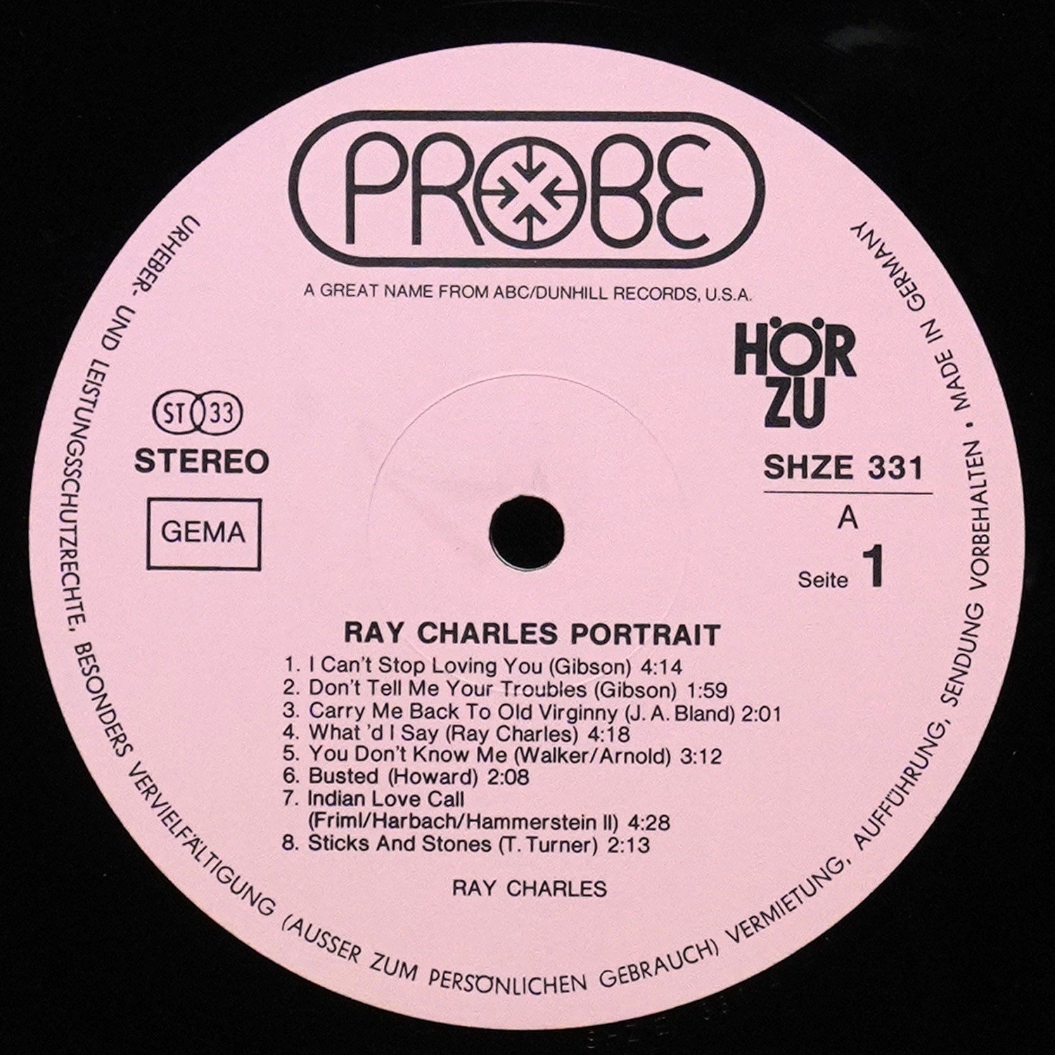 LP Ray Charles — Portrait фото 3