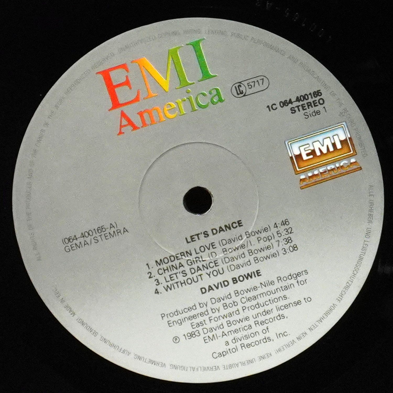 LP David Bowie — Let's Dance фото 3