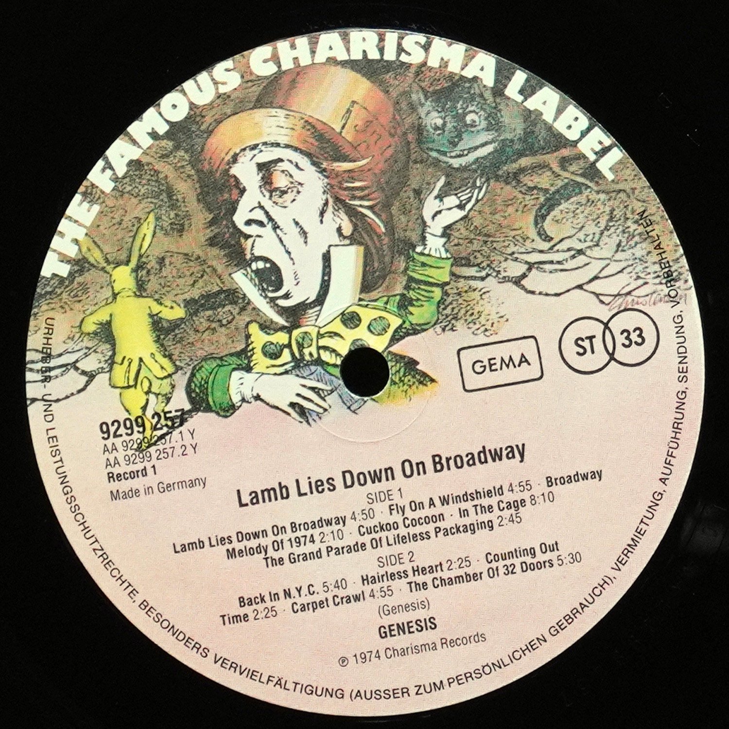 LP Genesis — Lamb Lies Down On Broadway (2LP) фото 3