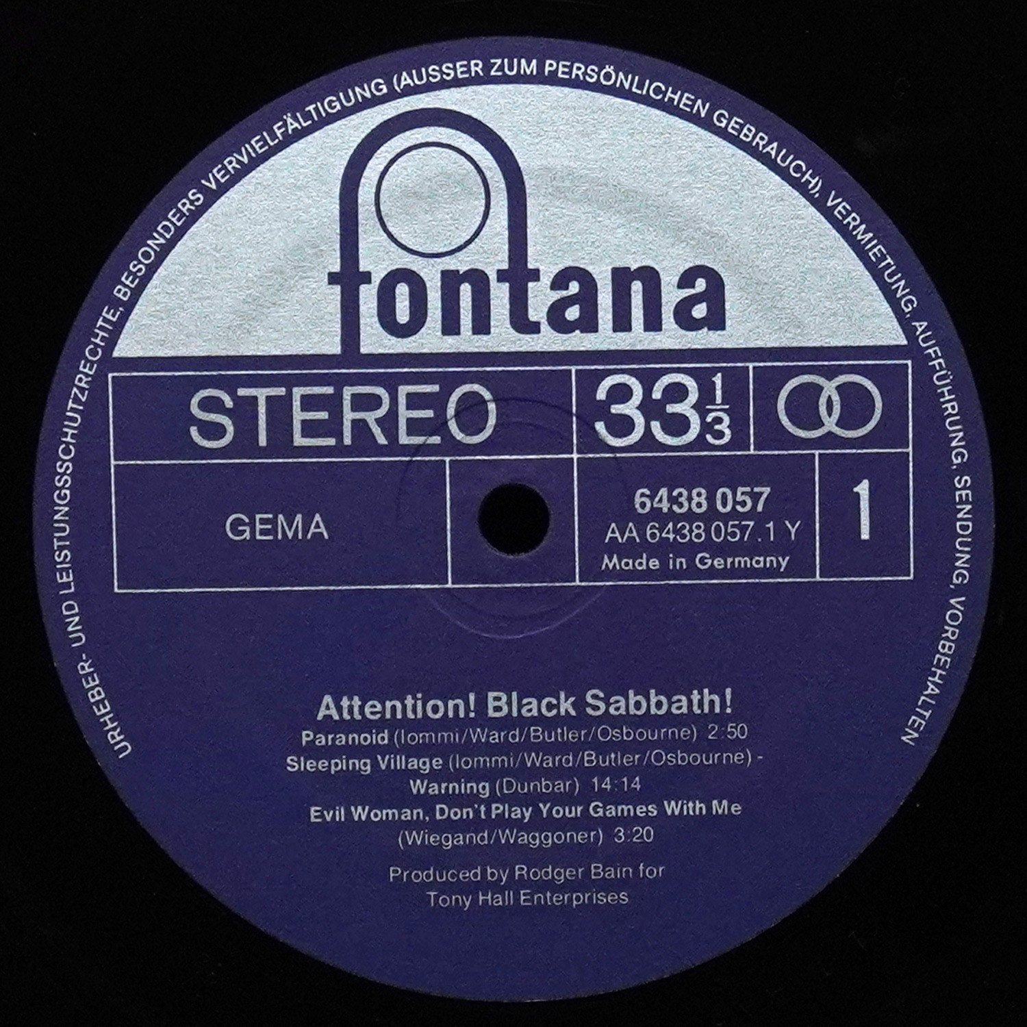 LP Black Sabbath — Attention! Black Sabbath! фото 4