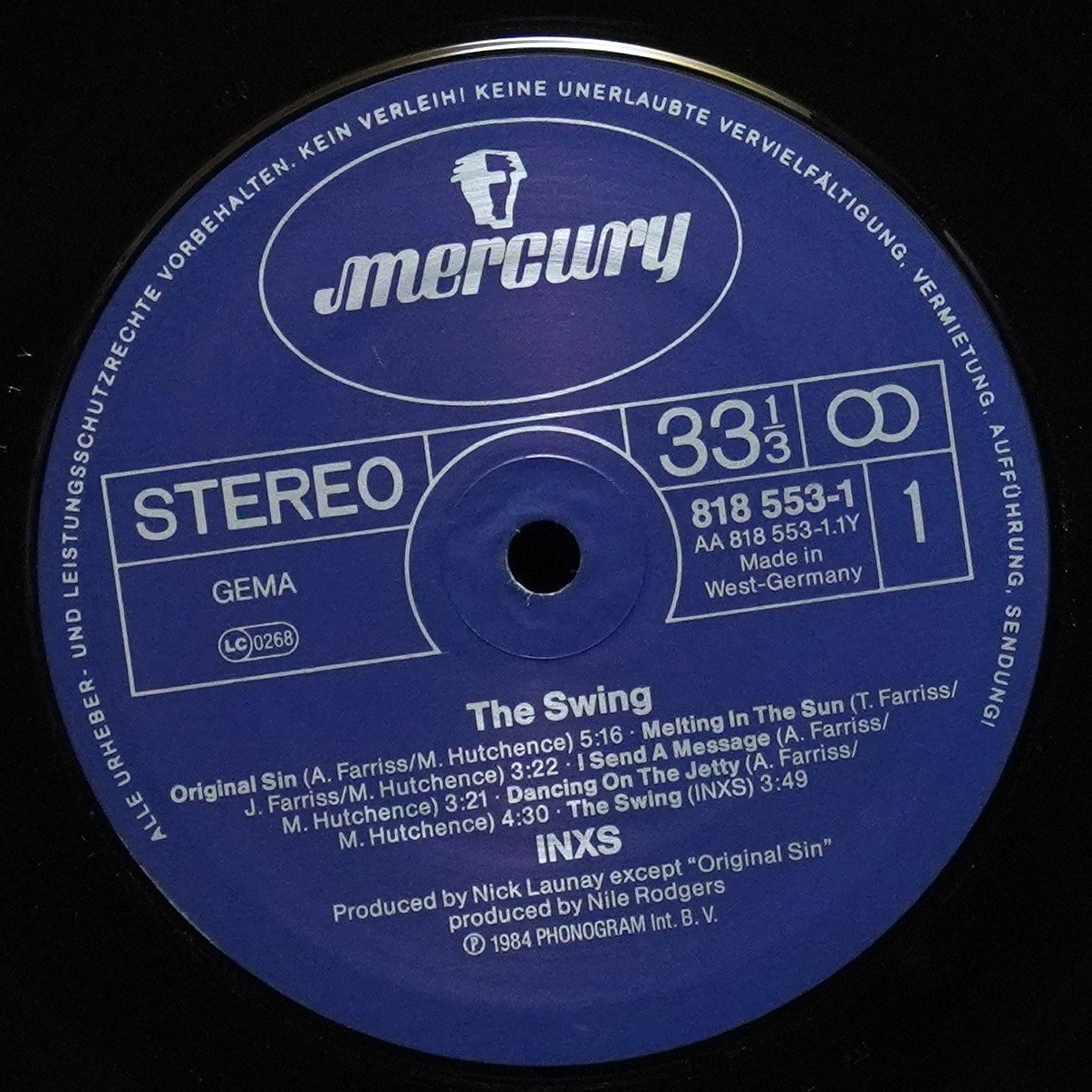 LP Inxs — Swing фото 3