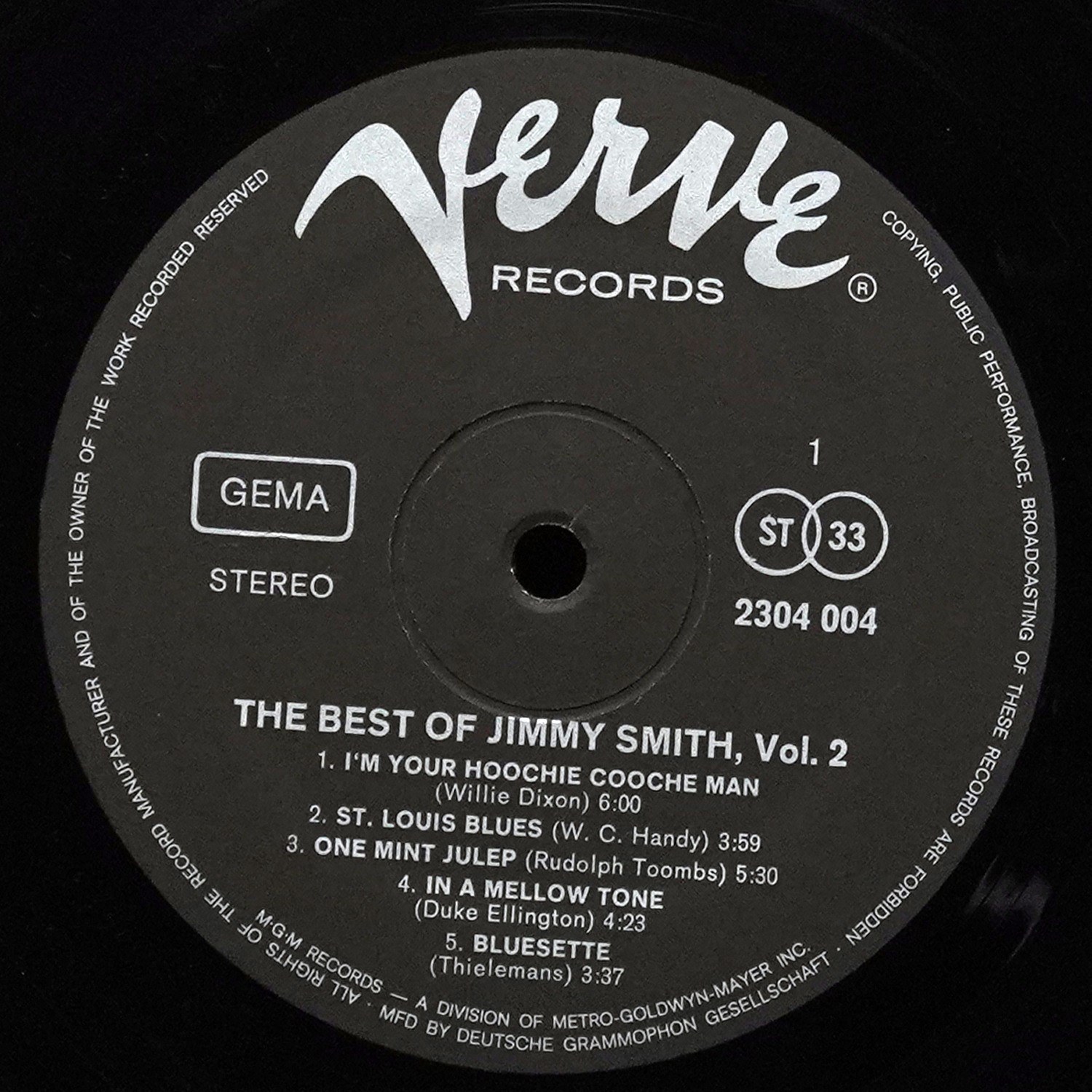 LP Jimmy Smith — Best Of Jimmy Smith Vol. 2 фото 2
