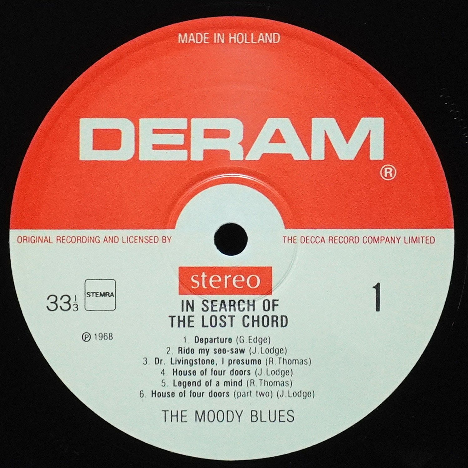 LP Moody Blues — In Search Of The Lost Chord фото 2
