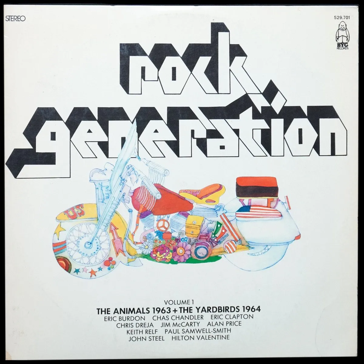 LP Animals — Rock Generation Volume 1 - The Animals 1963 + The Yardbirds 1964 фото