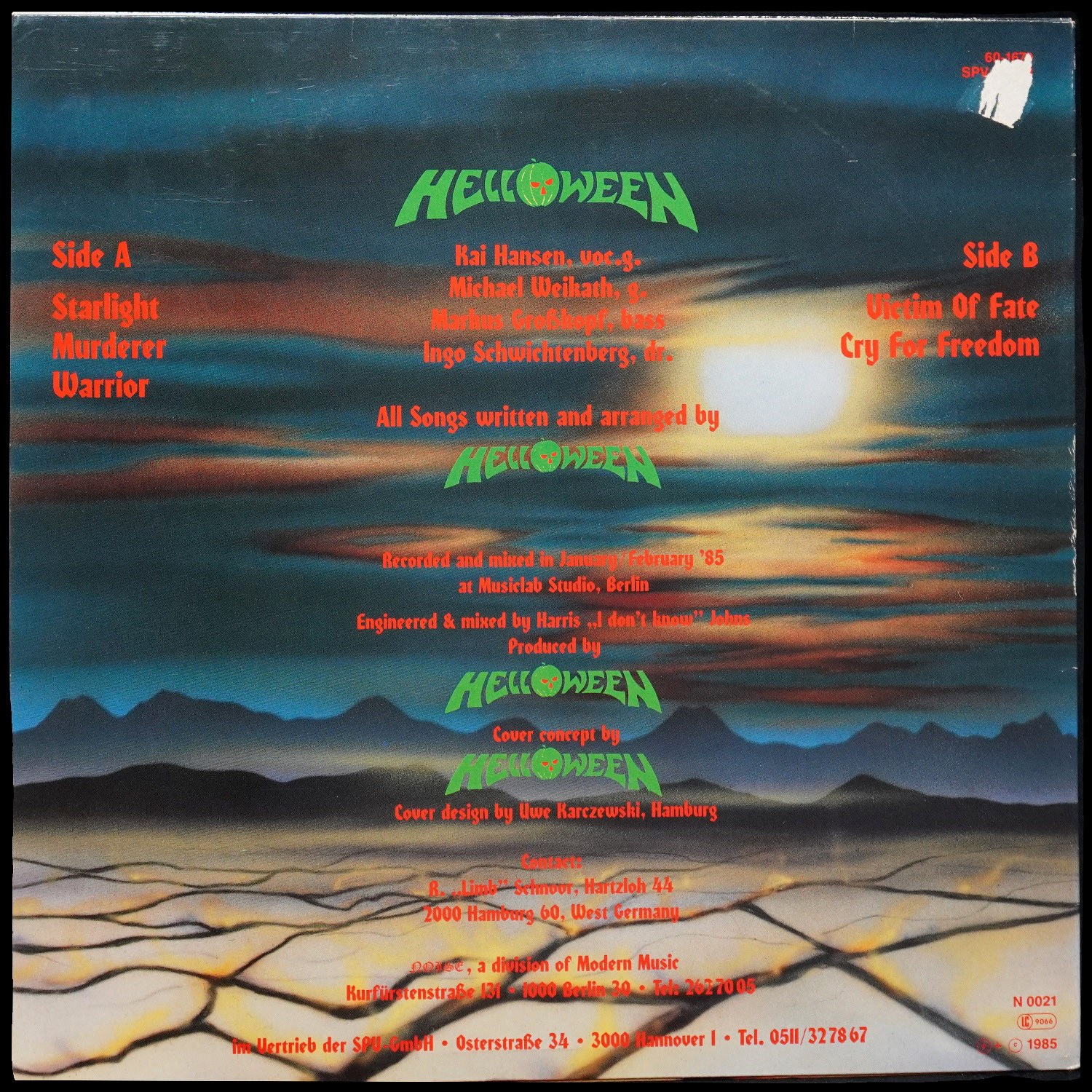 LP Helloween — Helloween (EP (мини-альбом)) фото 2