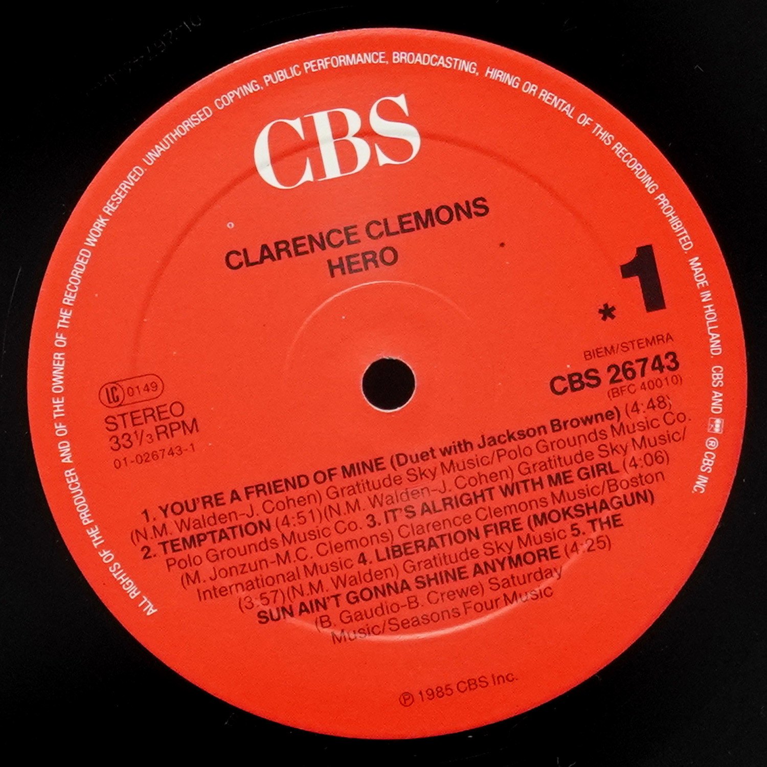 LP Clarence Clemons — Hero фото 2