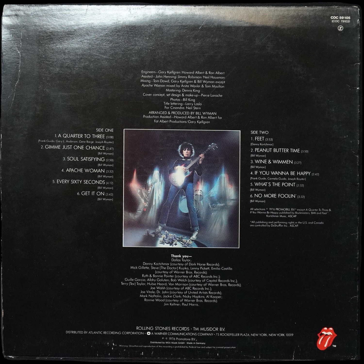 LP Bill Wyman — Stone Alone фото 2