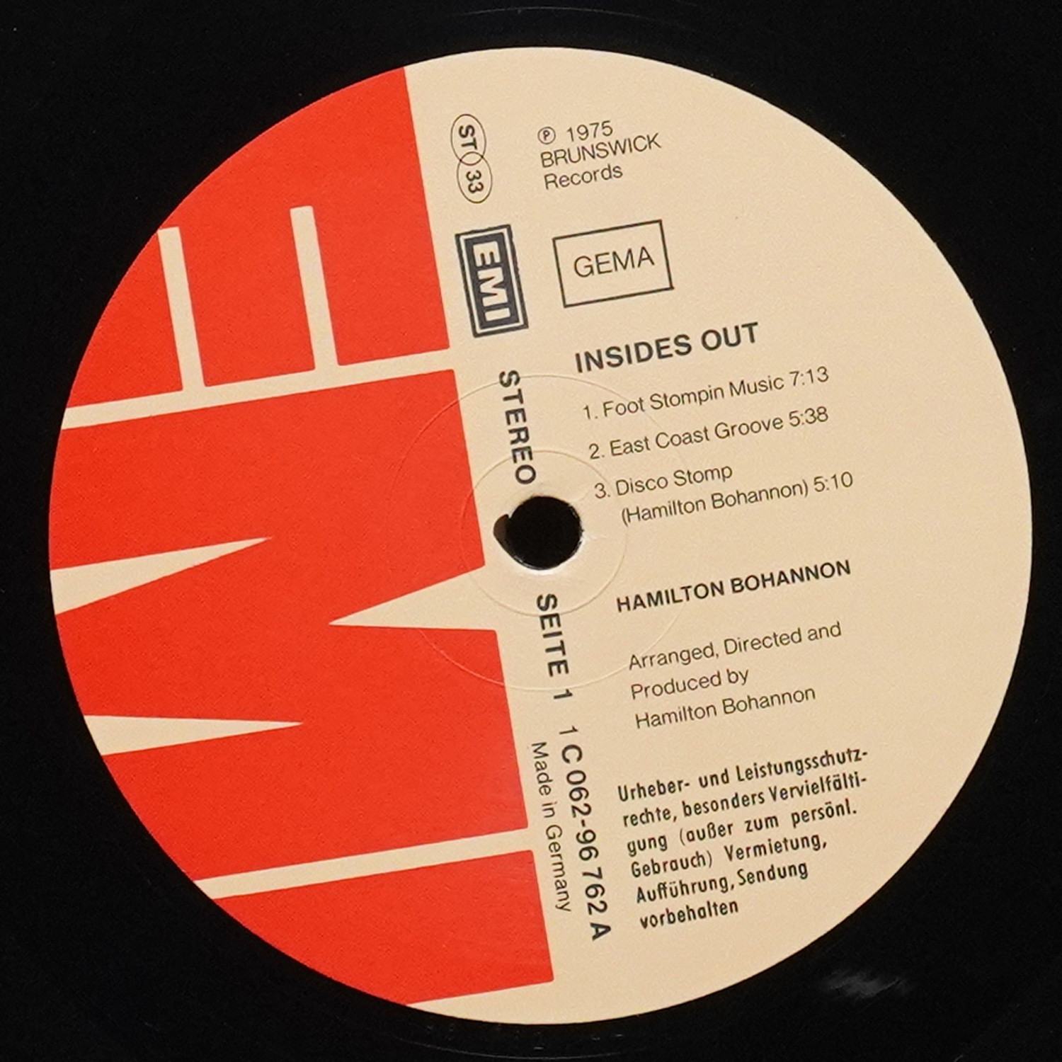 LP Hamilton Bohannon — Insides Out фото 3