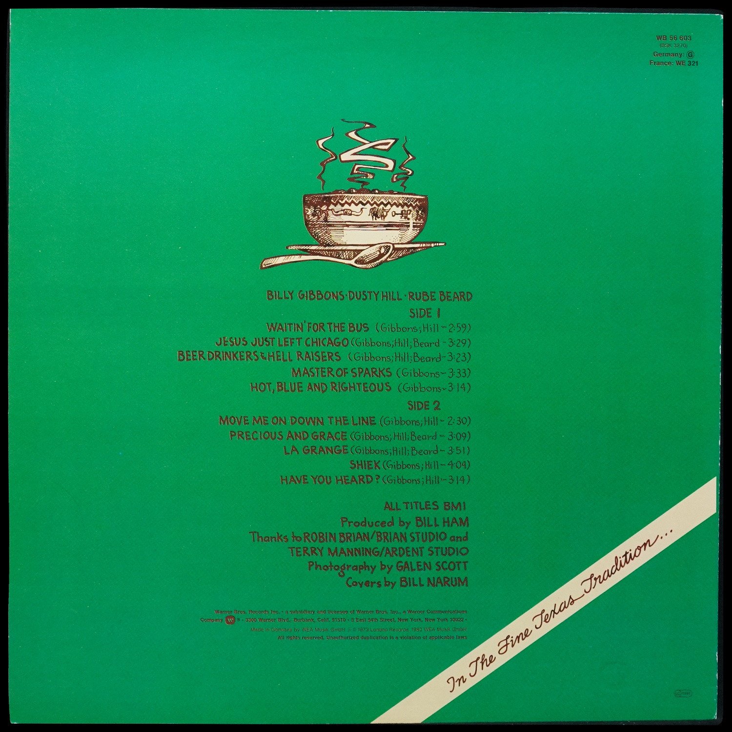 LP ZZ Top — Tres Hombres фото 2