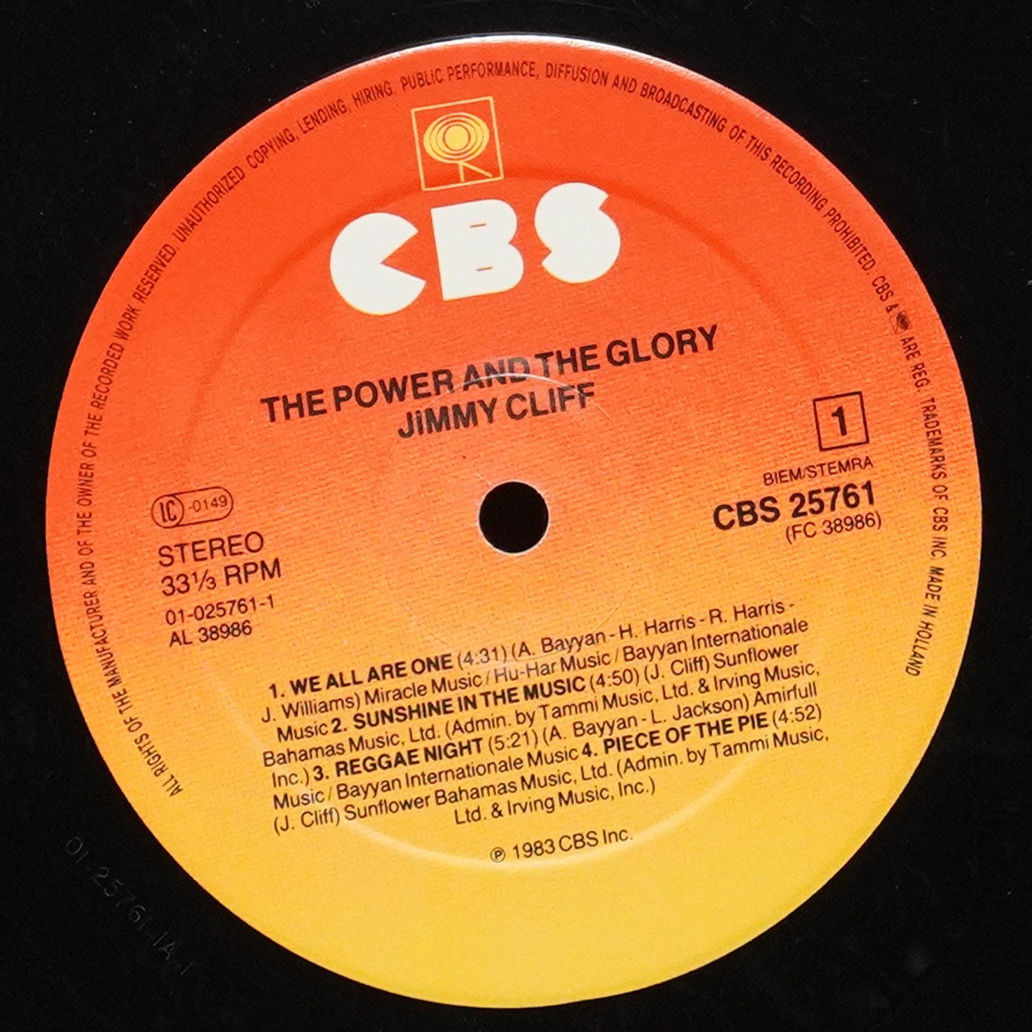 LP Jimmy Cliff — Power And The Glory фото 3