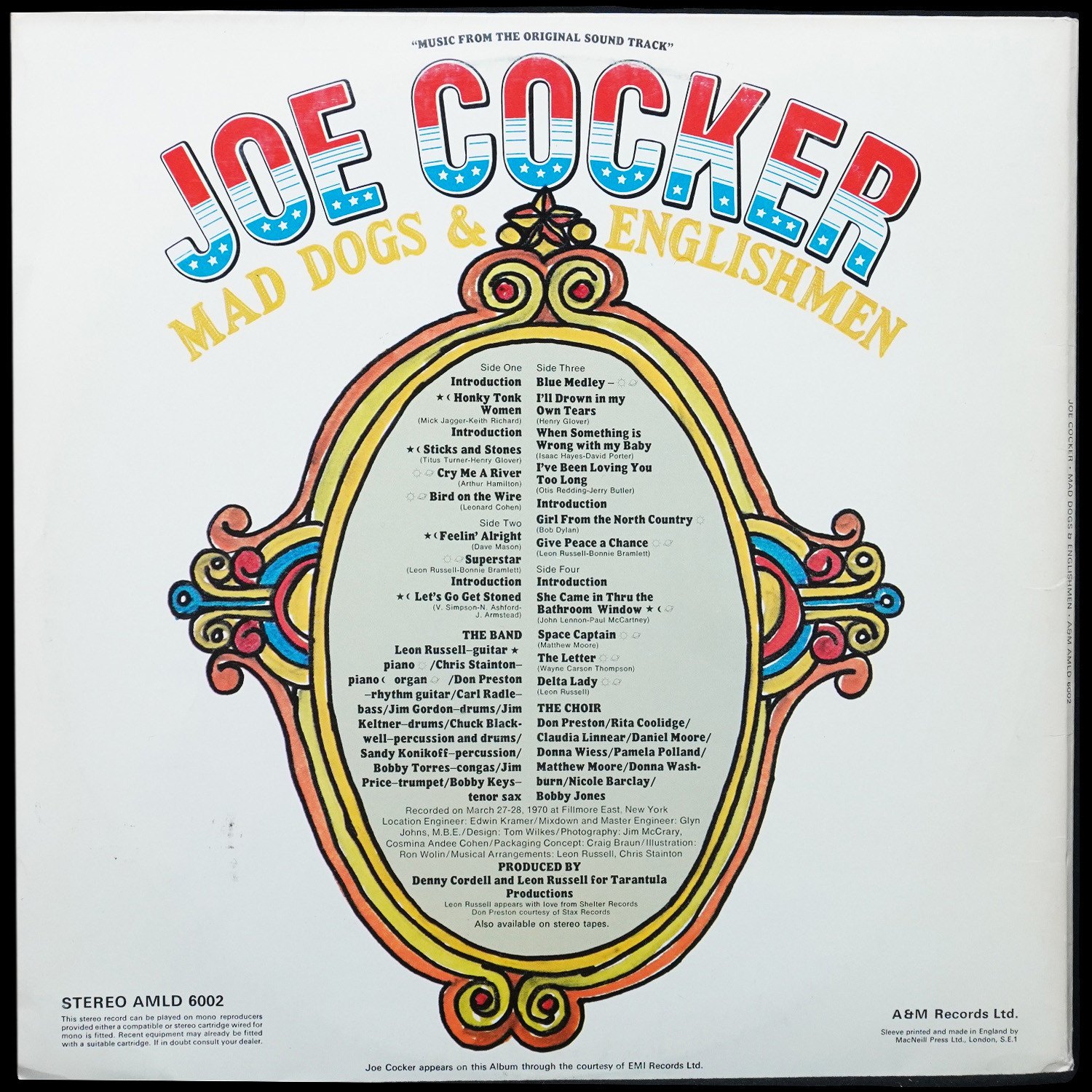 LP Joe Cocker — Mad Dogs & Englishmen (2LP,  конверт-постер) фото 2