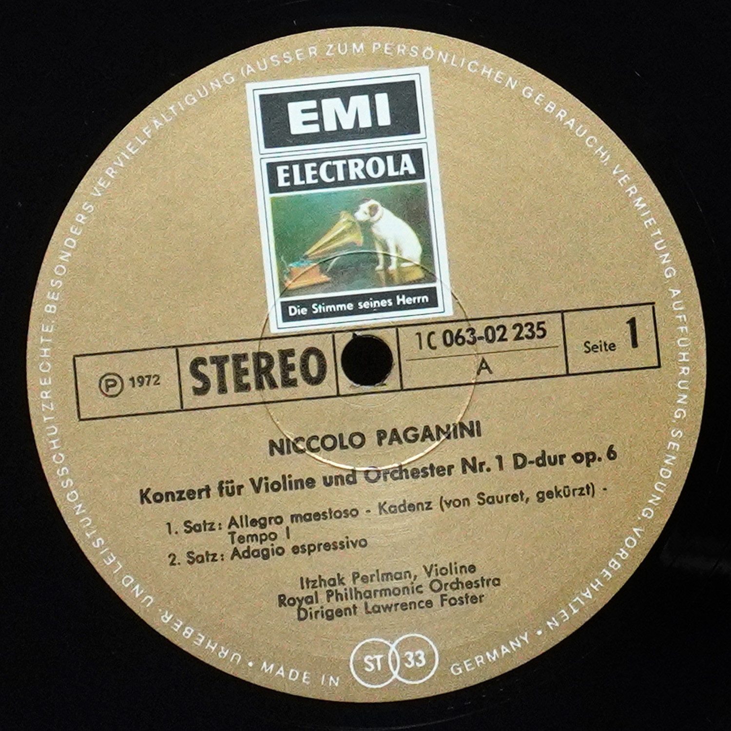LP Lawrence Foster — Konzert Nr. 1 In D / Carmen Fantasie фото 2