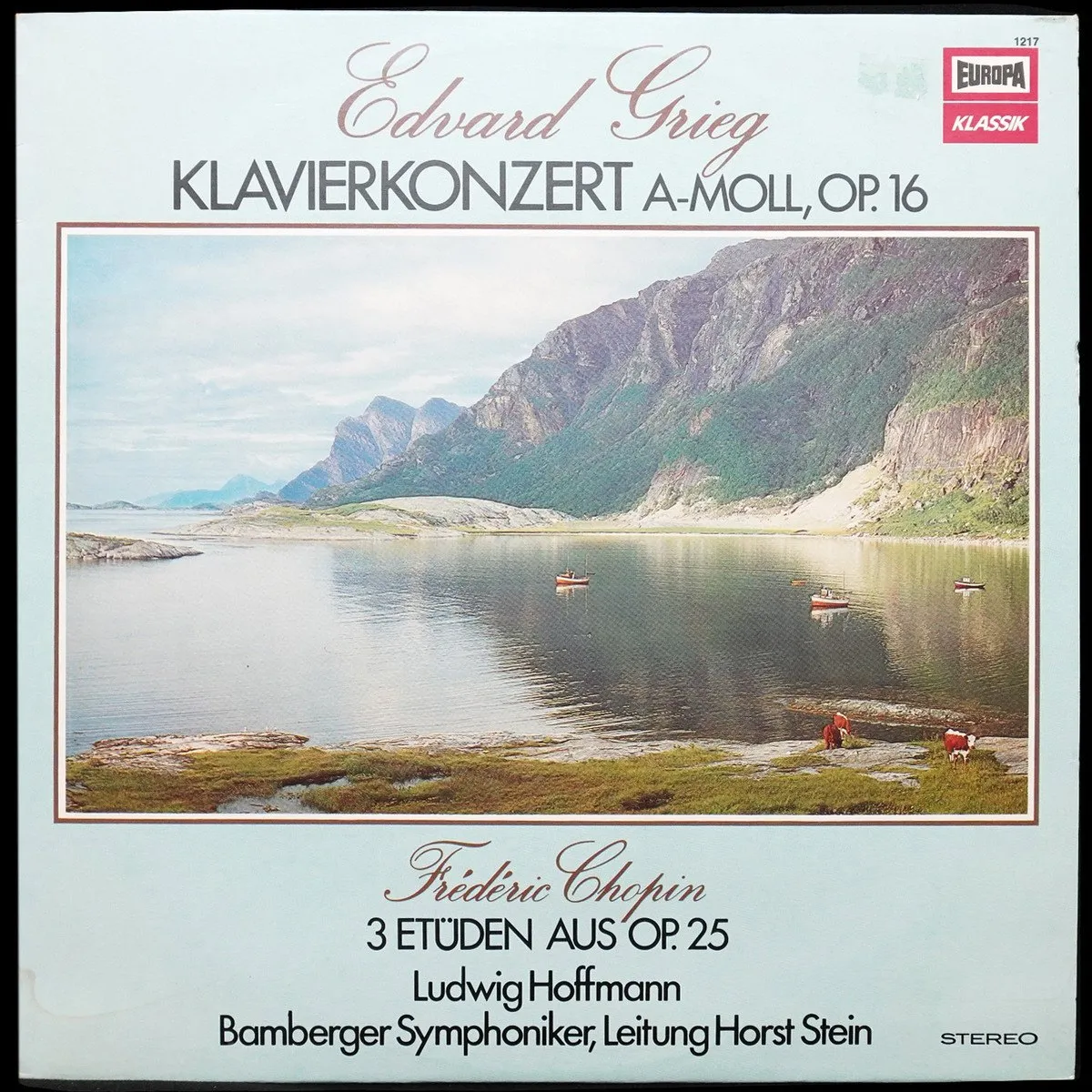 LP Horst Stein — Grieg / Chopin: Klavierkonzert A-Moll, Op. 16 / 3 Etuden Aus Op. 25 фото