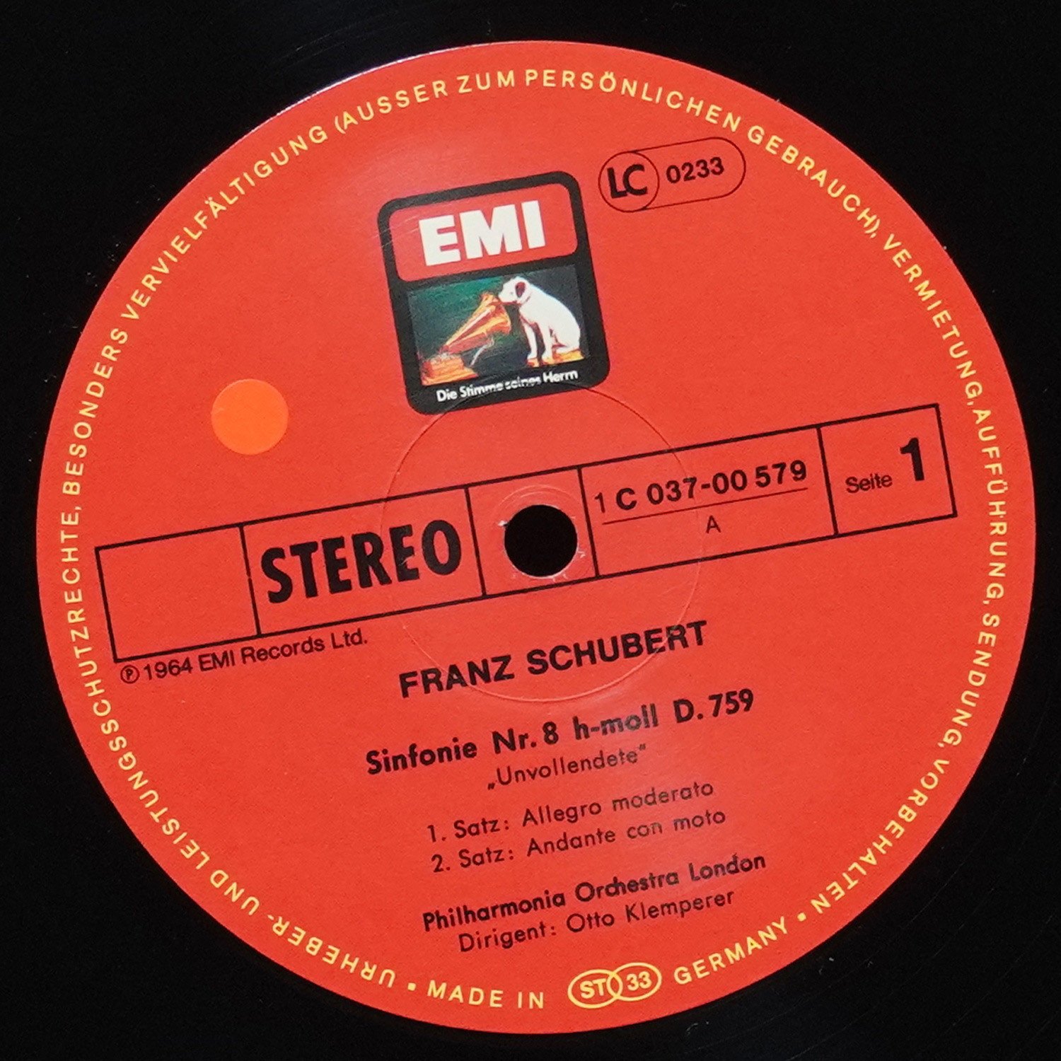 LP Otto Klemperer — Schubert: Sinfonien Nr. 5 & 8 «Unvollendete» фото 2