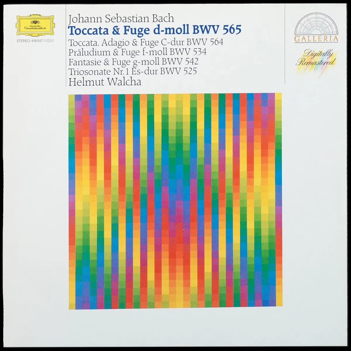 LP Helmut Walcha — Bach: Toccata Et Fugue En Re Mineur, BWV 565 фото