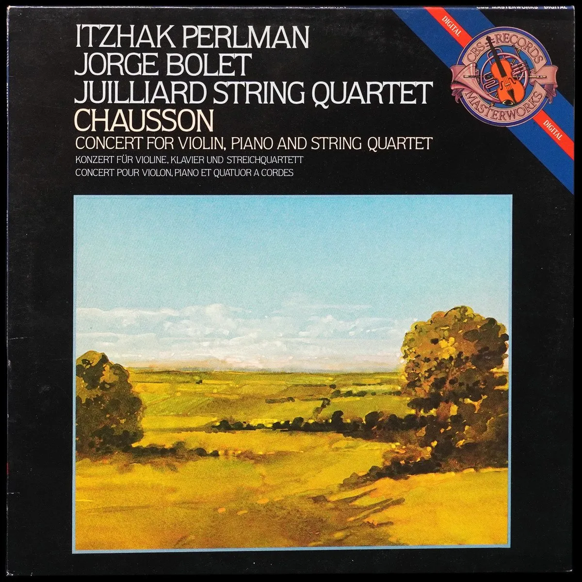 LP Itzhak Perlman — Chausson: Concert For Violin, Piano And String Quartet фото