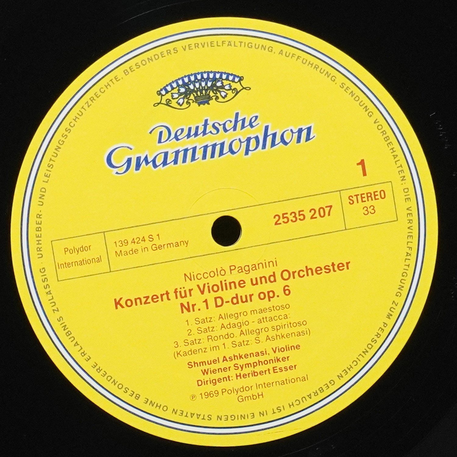 LP Shmuel Ashkenasi — Paganini: Violinkonzerte Nr. 1 & Nr. 2 "La Campanella" фото 2