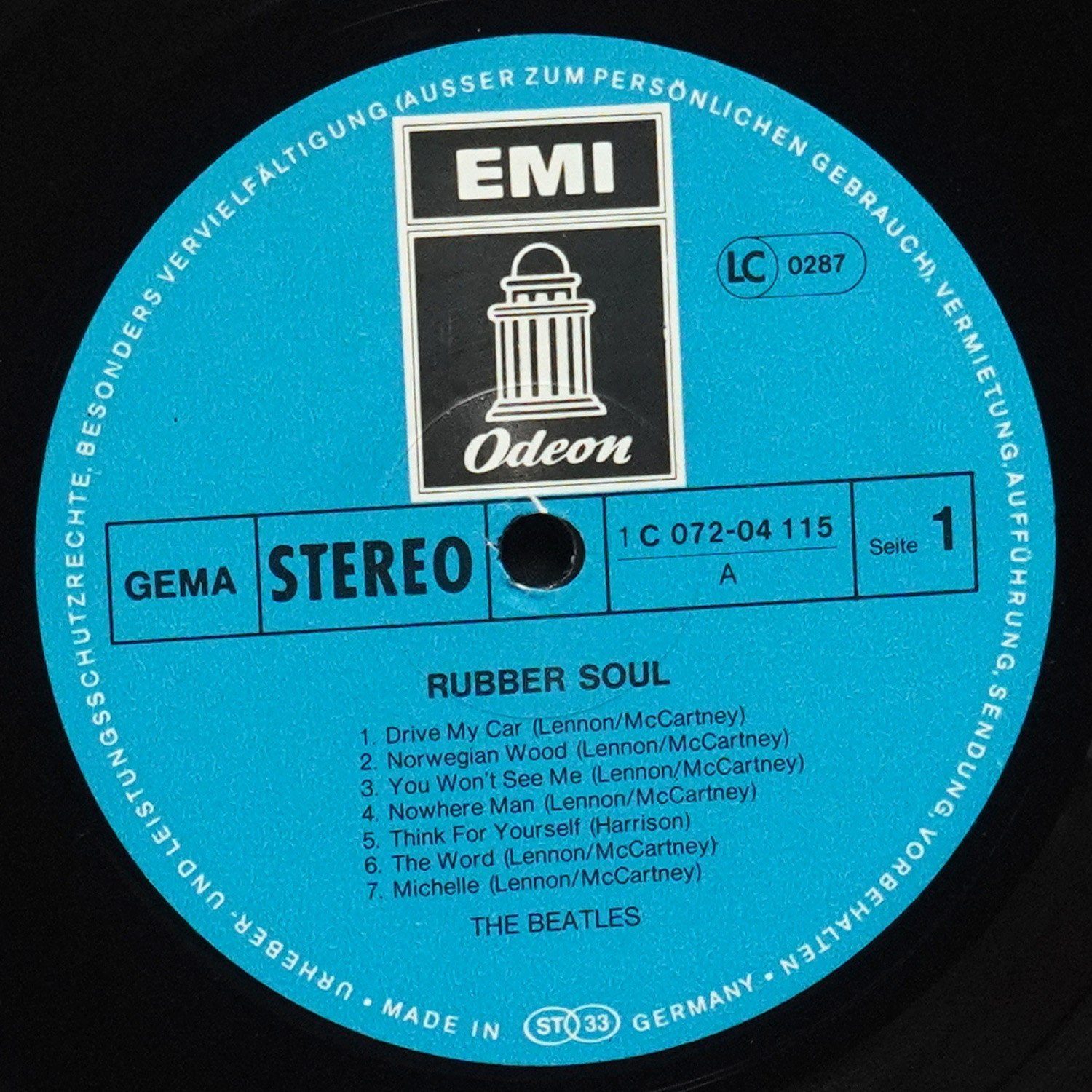 LP Beatles — Rubber Soul фото 3