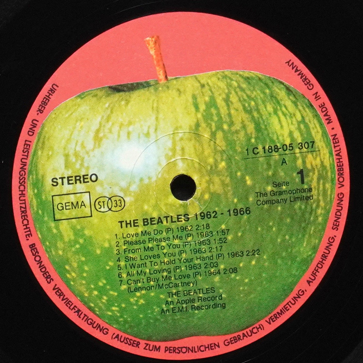 LP Beatles — 1962-1966 (2LP) фото 3