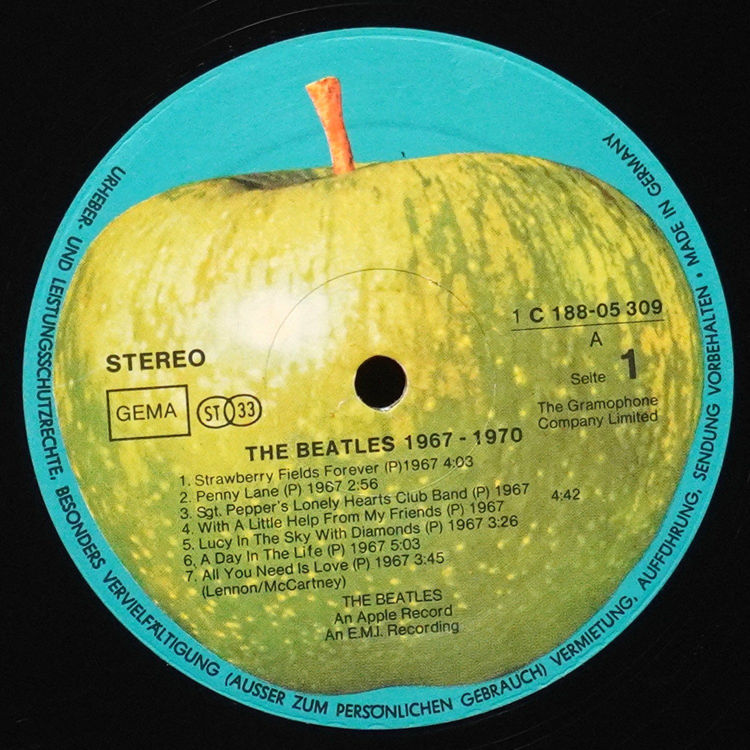 LP Beatles — 1967-1970 (2LP) фото 3