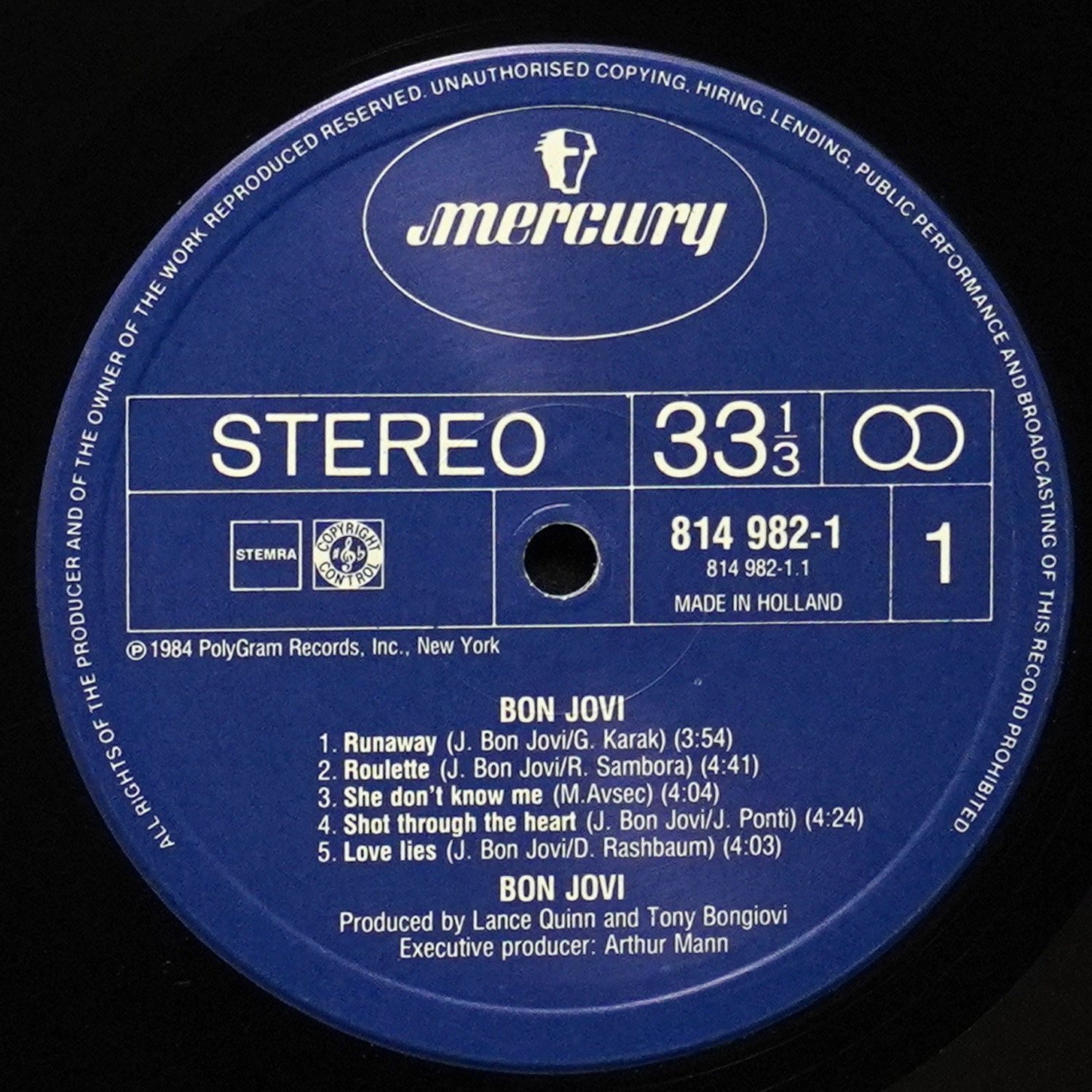 LP Bon Jovi — Bon Jovi фото 3