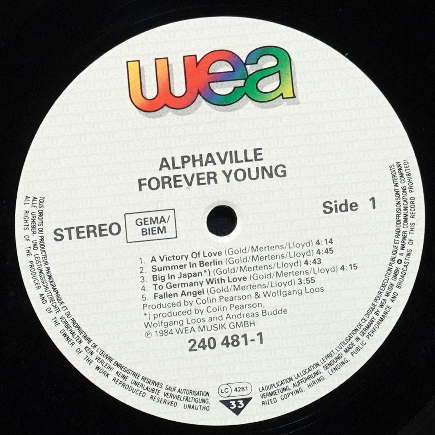 LP Alphaville — Forever Young фото 3