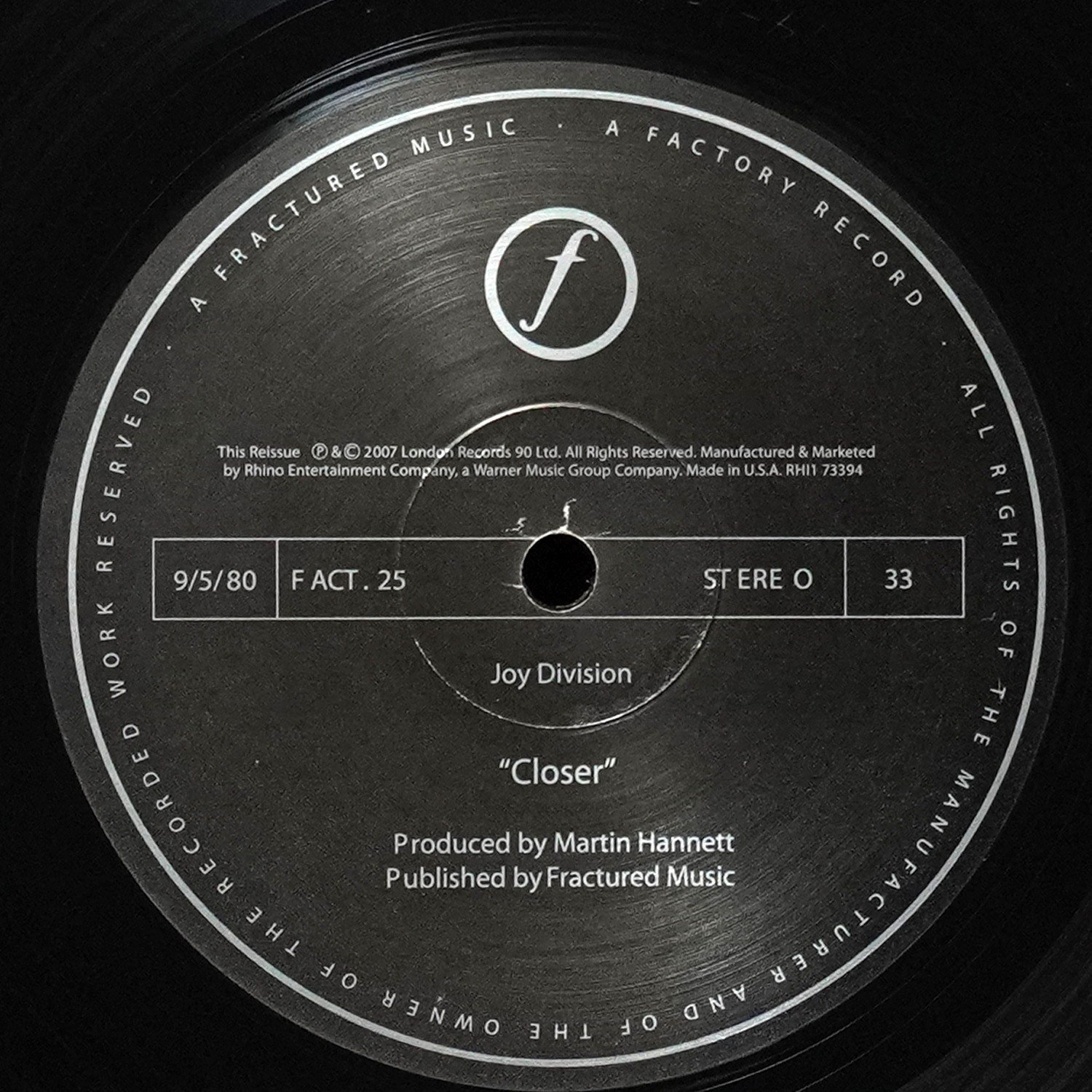 LP Joy Division — Closer фото 3