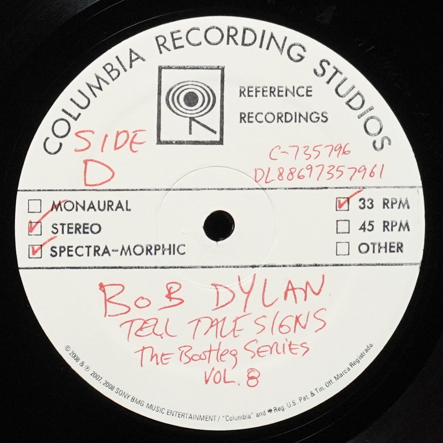 LP Bob Dylan — Tell Tale Signs (Rare And Unreleased 1989-2006) (4LP-бокс) фото 7