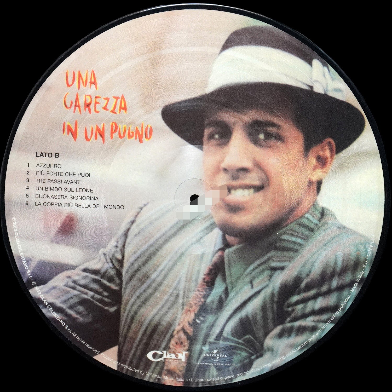 LP Adriano Celentano — Azzurro (picture disc (пикчер диск)) фото 3