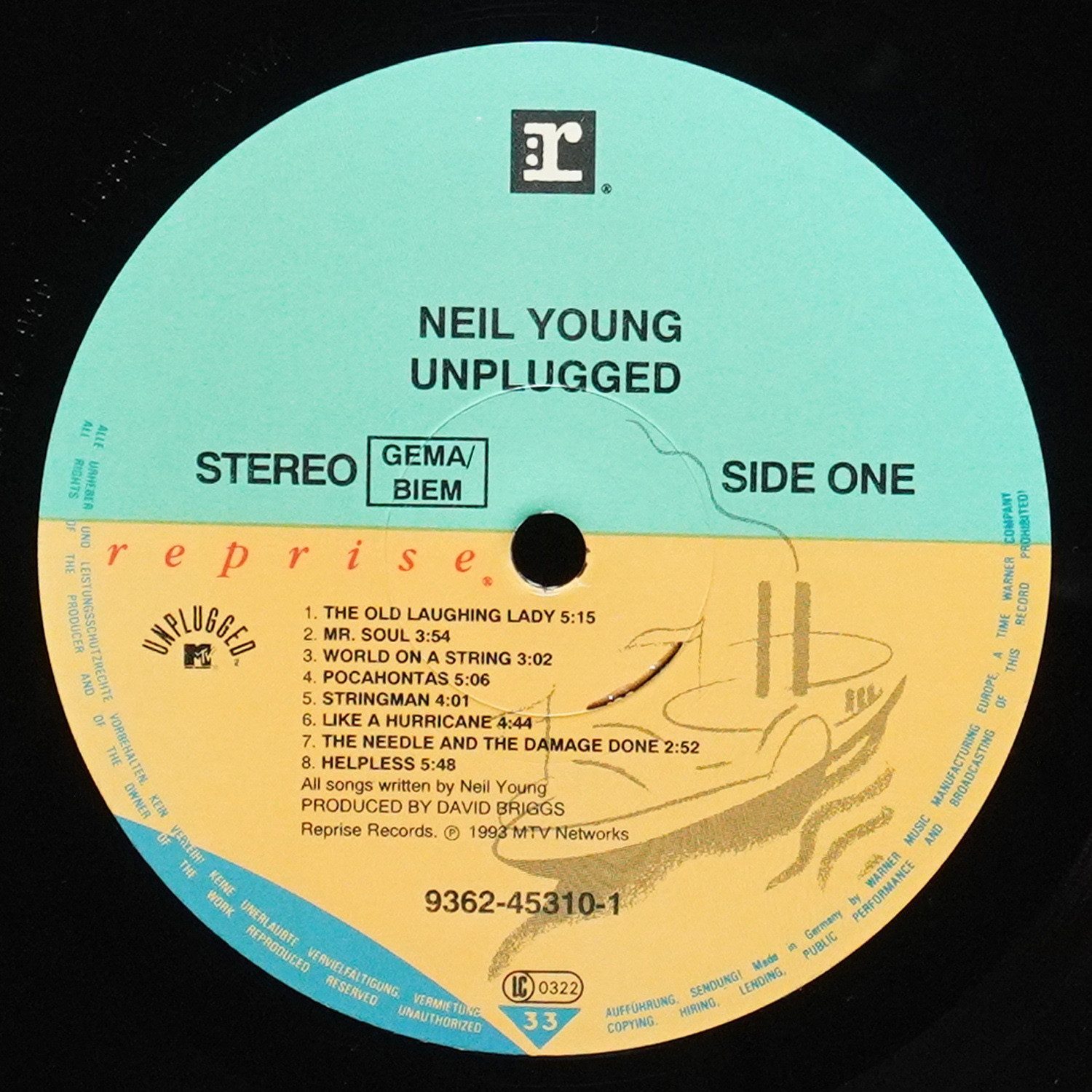 LP Neil Young — Unplugged фото 3