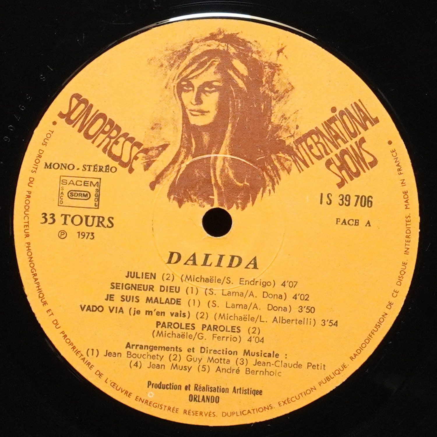LP Dalida — Dalida фото 3